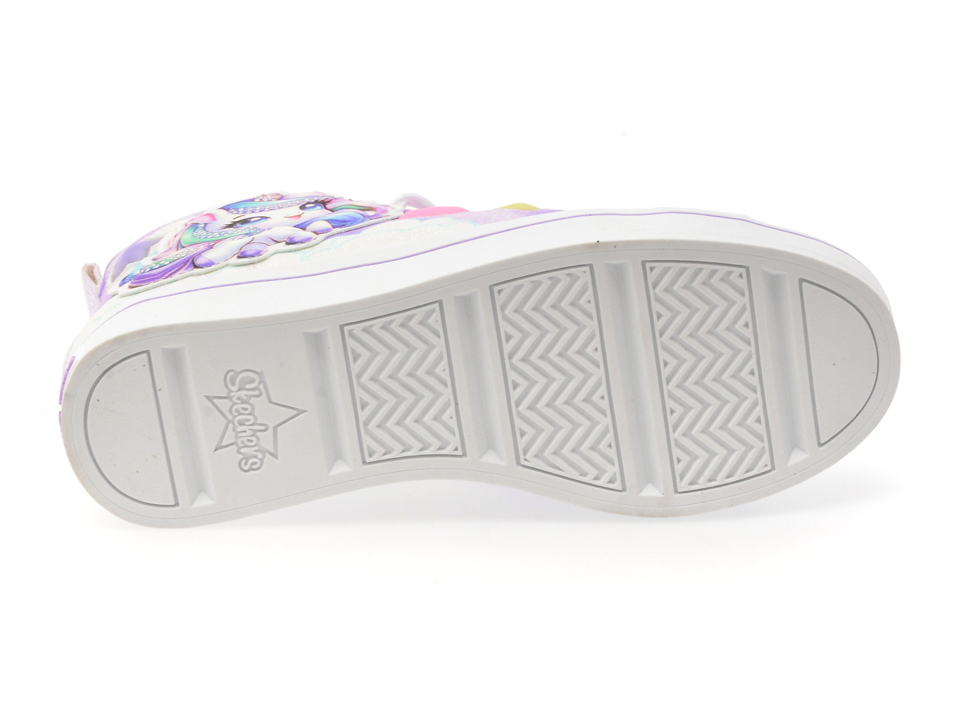 Ghete SKECHERS mov, TWI-LITES 2.0, din piele ecologica