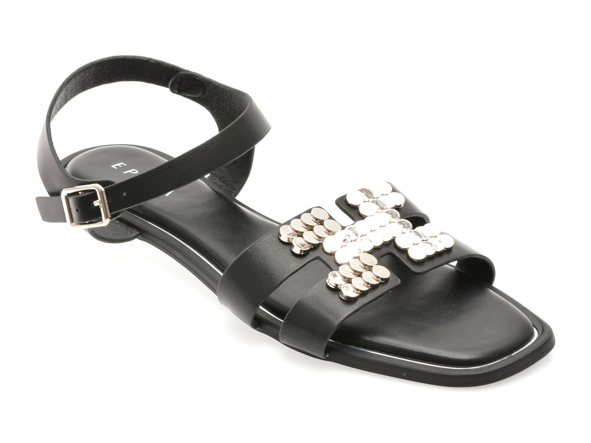 Sandale EPICA negre, 82954, din piele ecologica