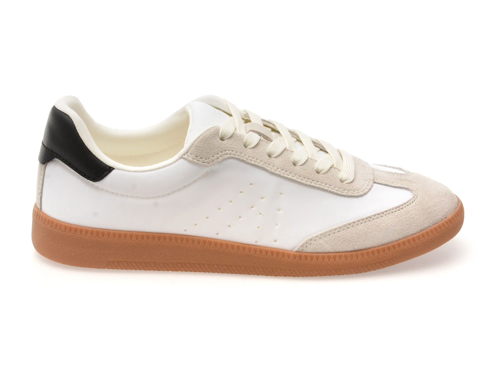 Pantofi sport ALDO alb-negru, CLUBSTYLE 122, din material textil