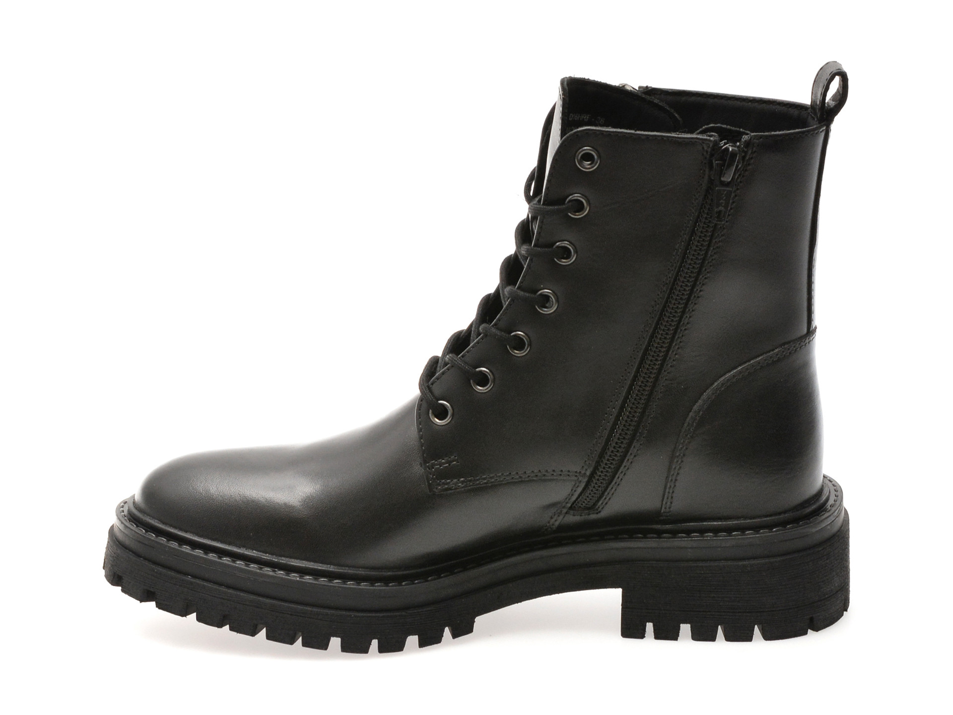 Bocanci GEOX negri, D16HRF, din piele naturala