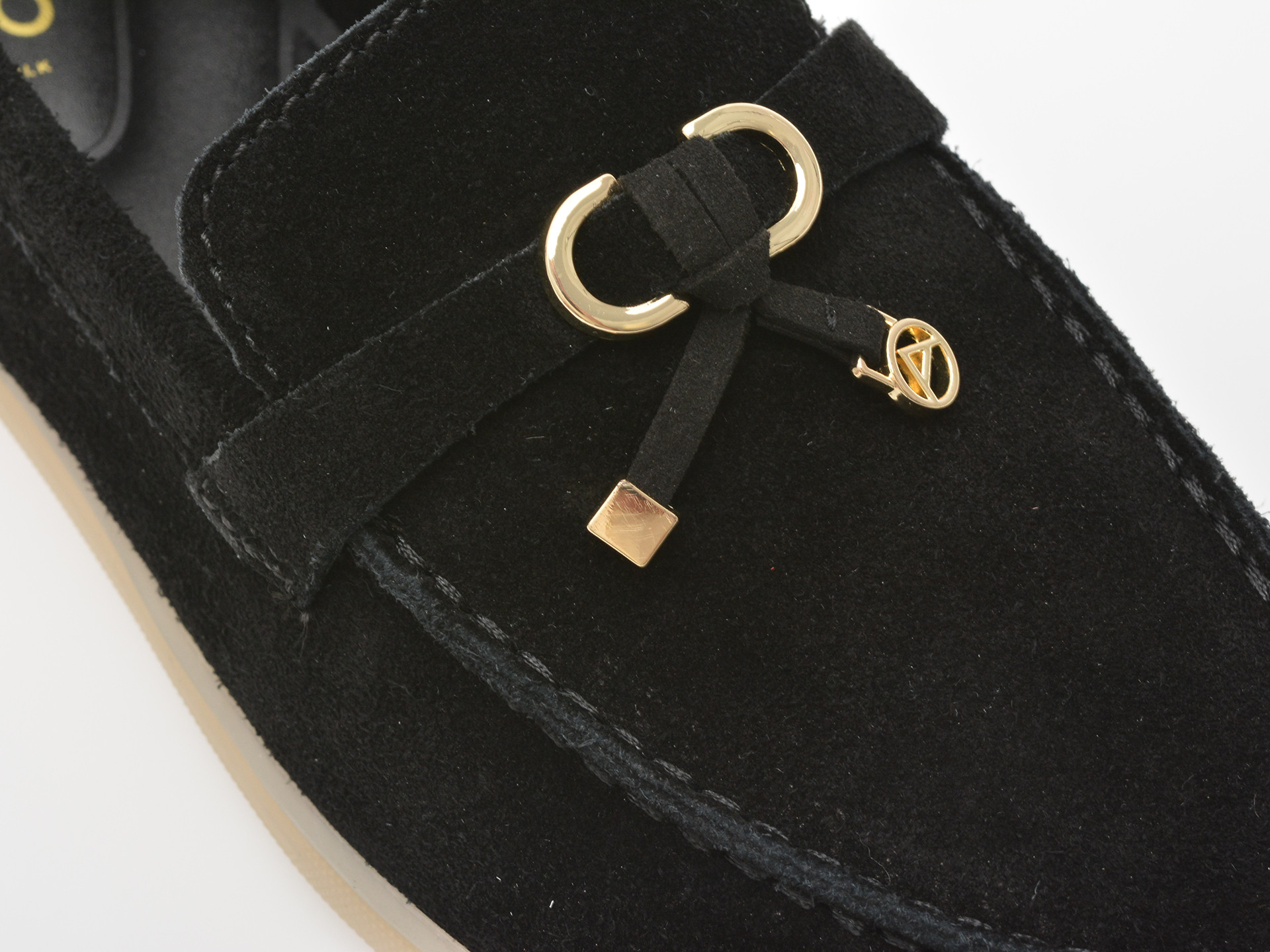 Mocasini ALDO negri, CRERAS 001, din piele intoarsa