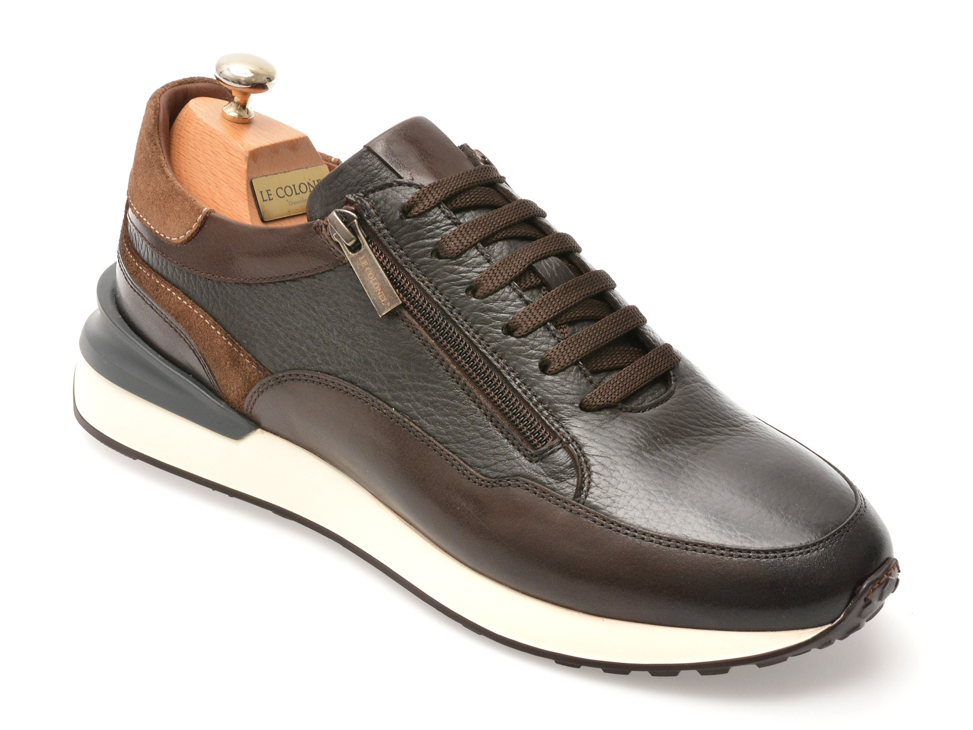 Pantofi sport LE COLONEL maro, 66442, din piele naturala