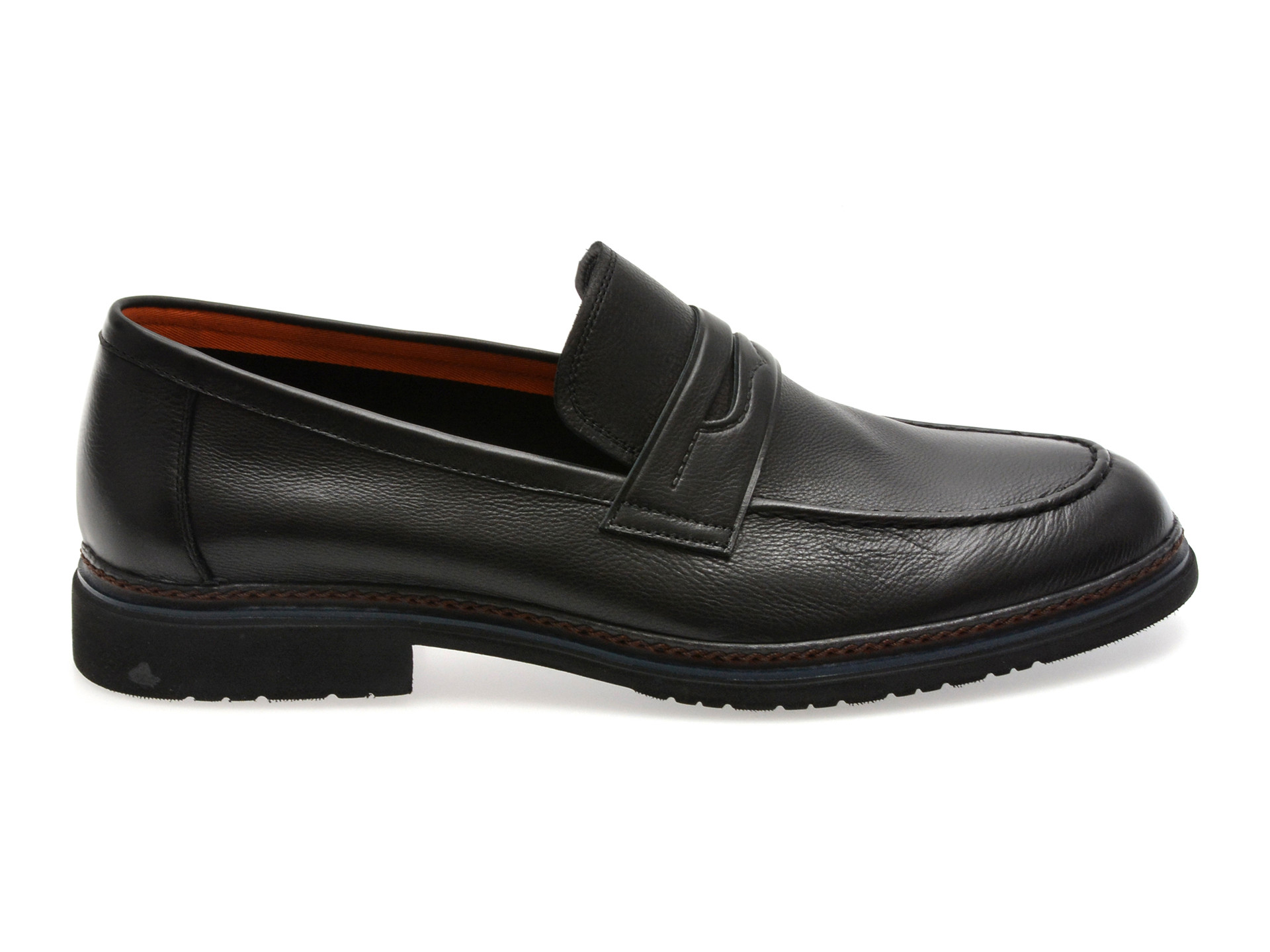 Mocasini eleganti EPICA negri, QA82AB, din piele naturala