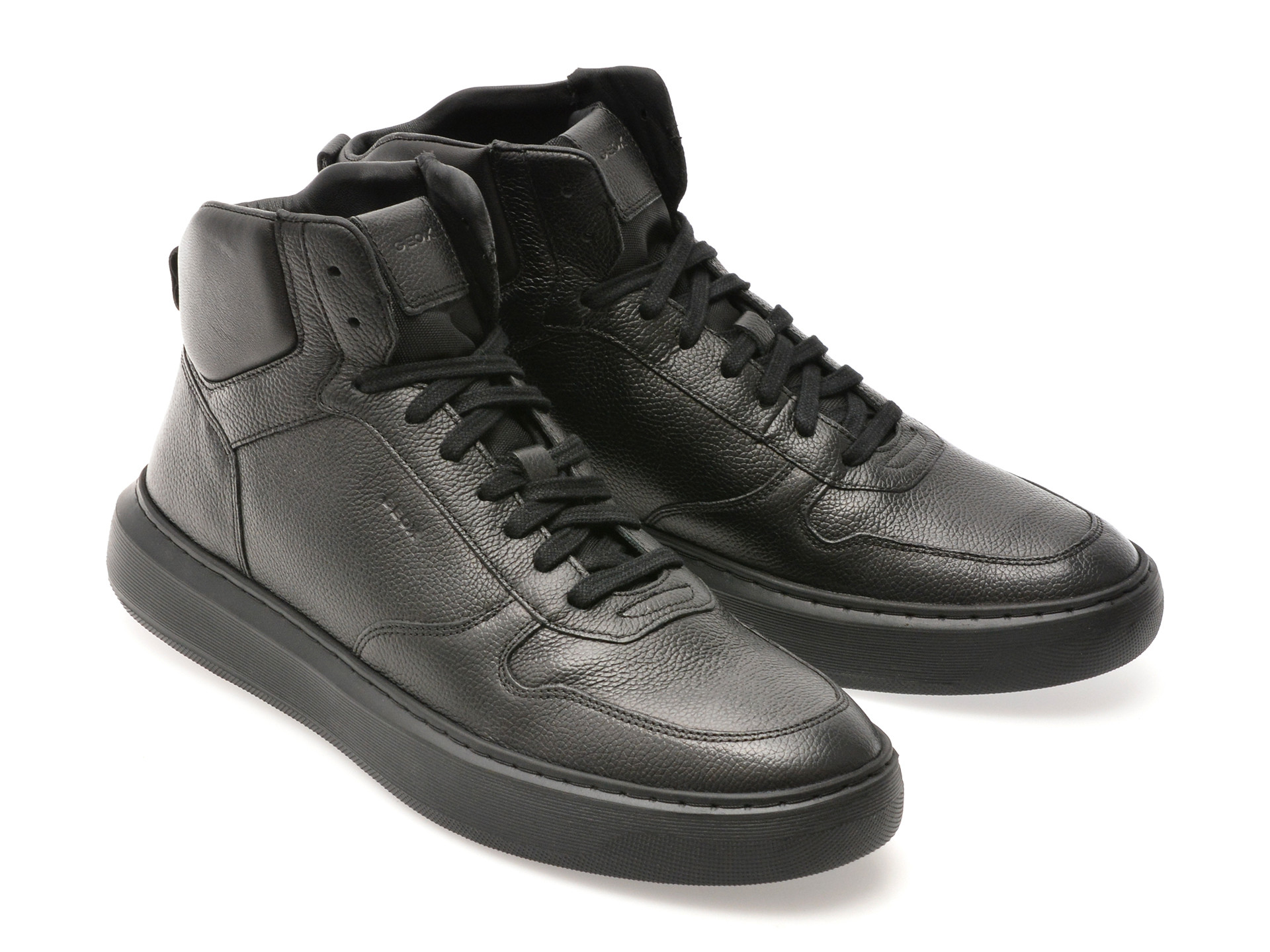 Ghete GEOX negre, U565WD, din piele naturala