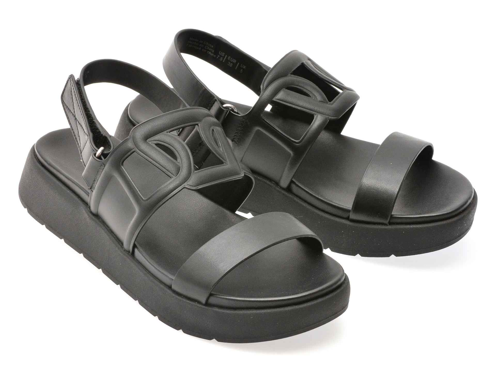 Sandale ALDO negre, ONUVIA 001, din piele naturala