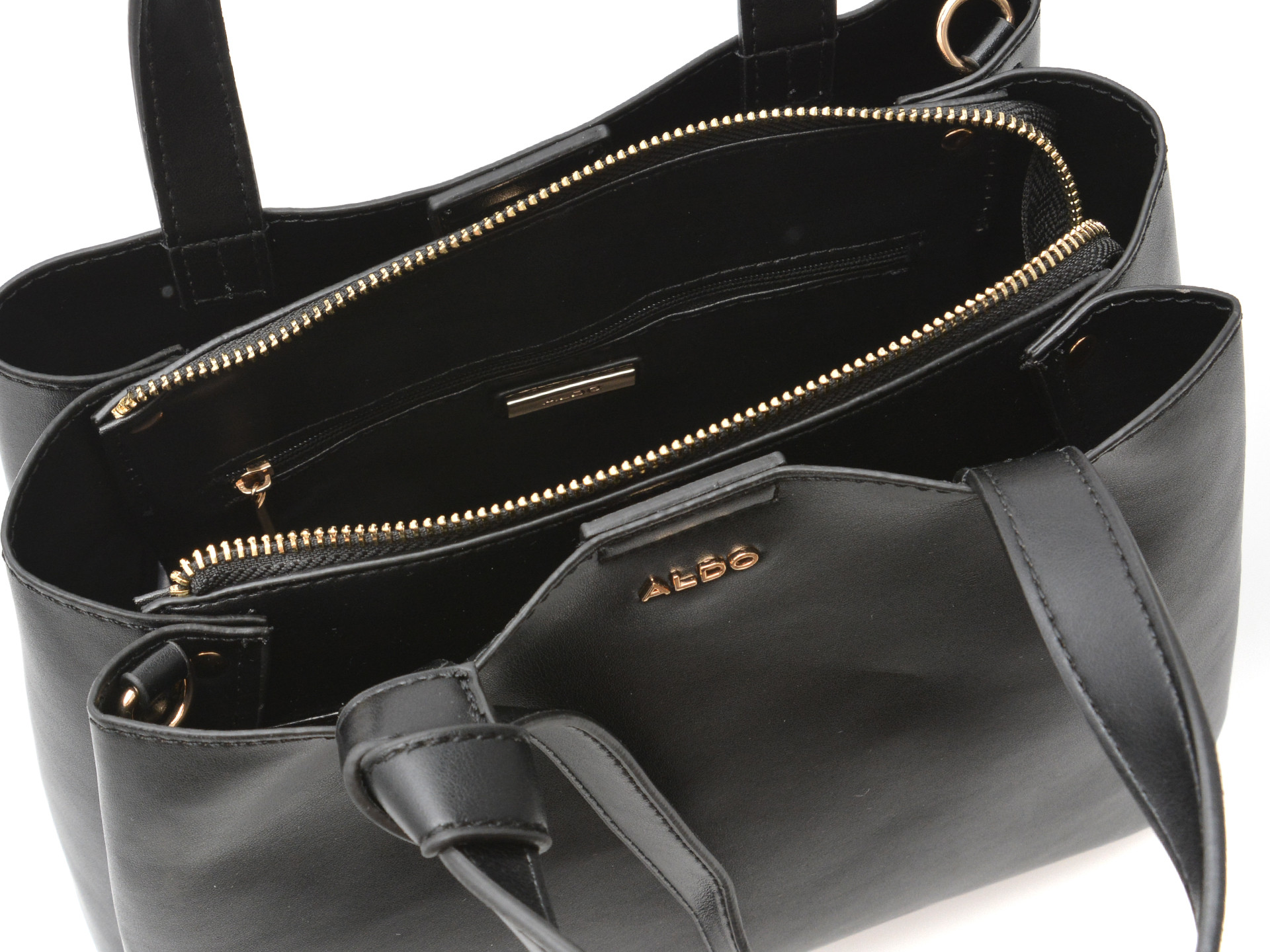 Geanta ALDO neagra, ZARIA 001, din piele ecologica