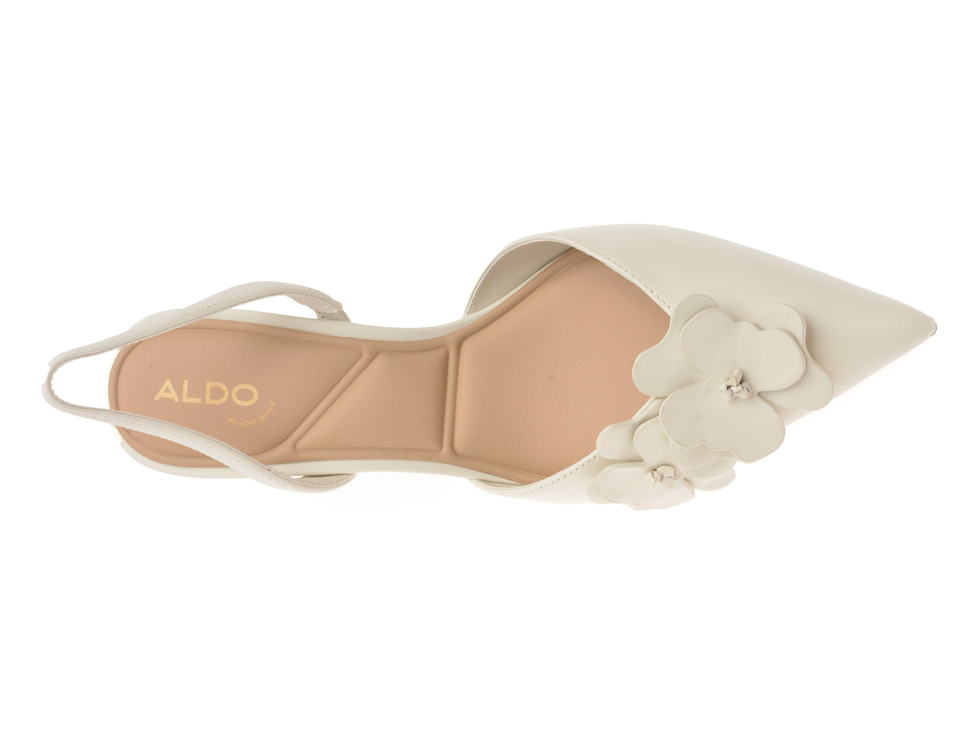 Pantofi eleganti ALDO albi, LEILANIA 121, din piele naturala