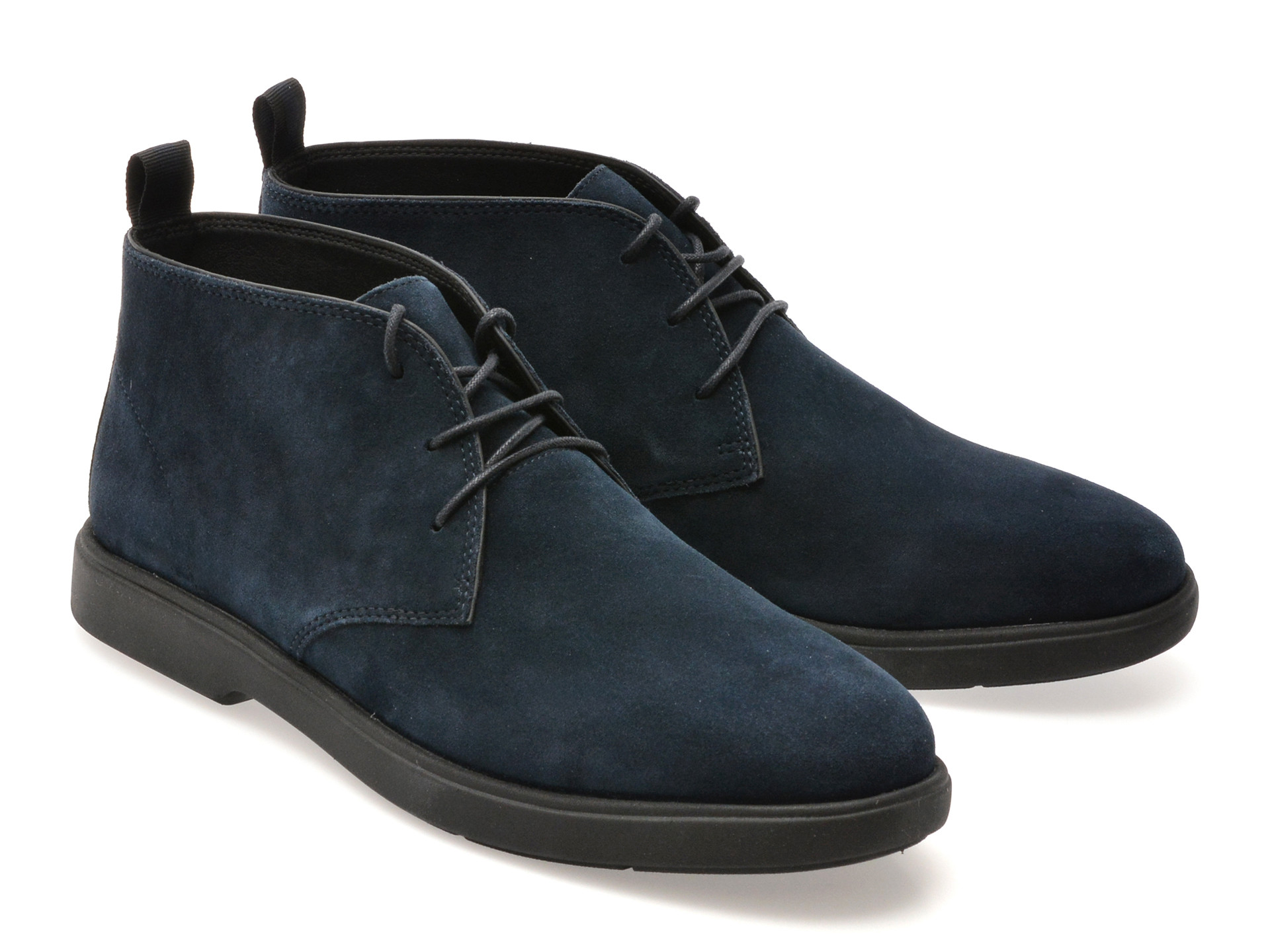 Pantofi GEOX bleumarin, U56LAD, din piele intoarsa