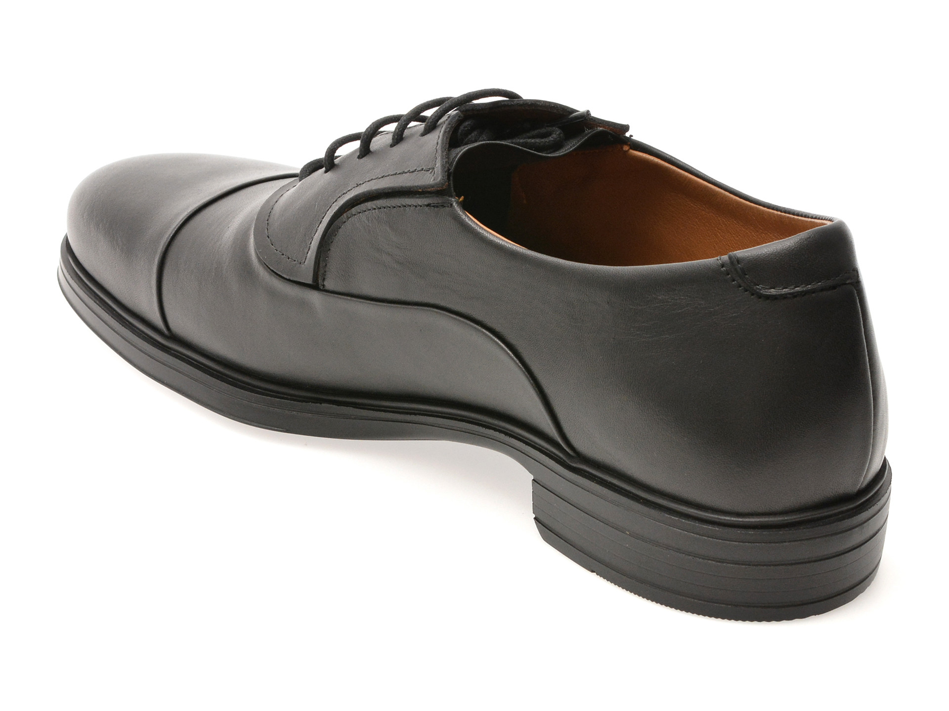 Pantofi eleganti OTTER negri, E301, din piele naturala