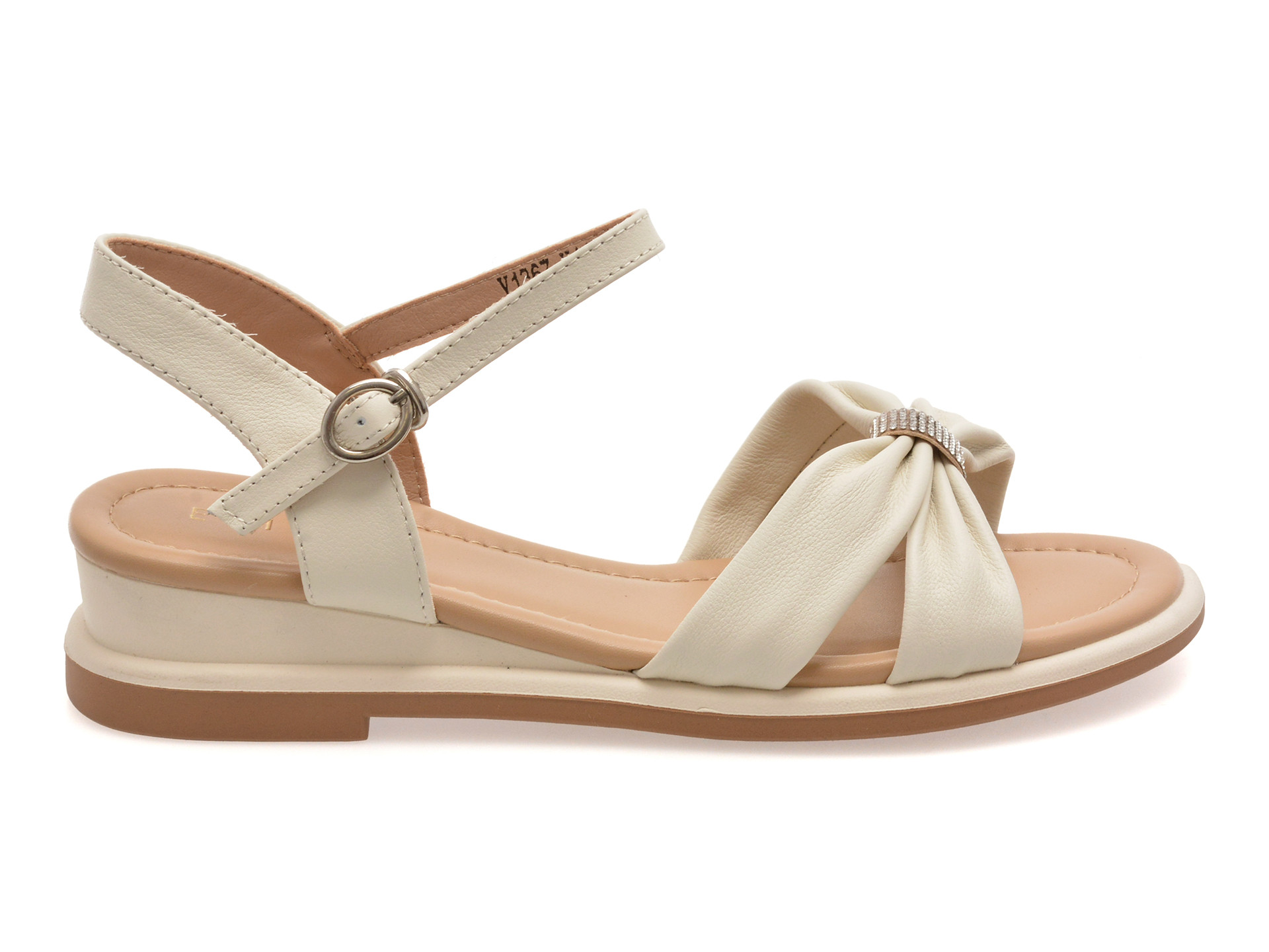 Sandale epica bej 1367h11 din piele naturala
