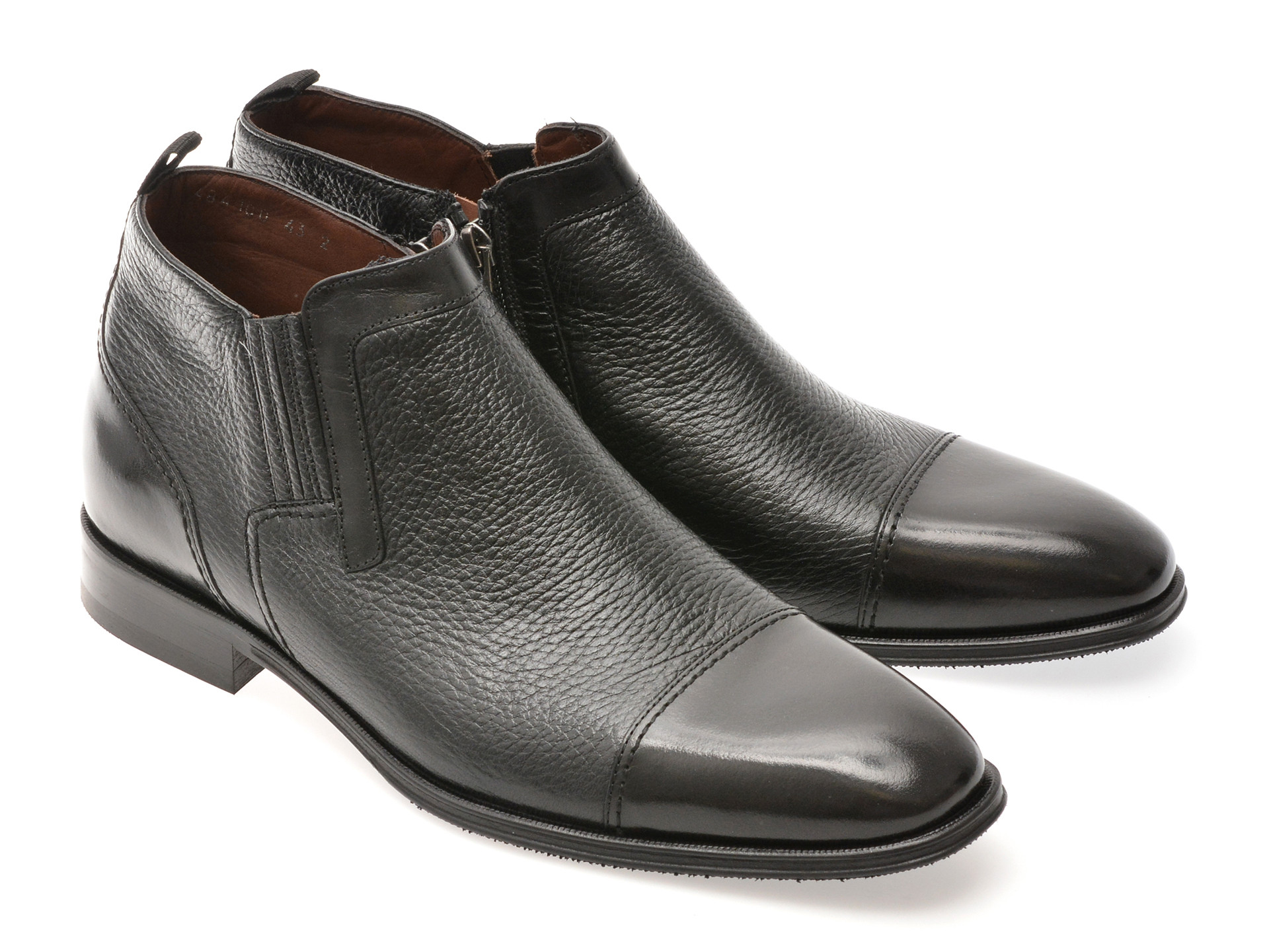 Ghete elegante LE COLONEL negre, 484100, din piele naturala