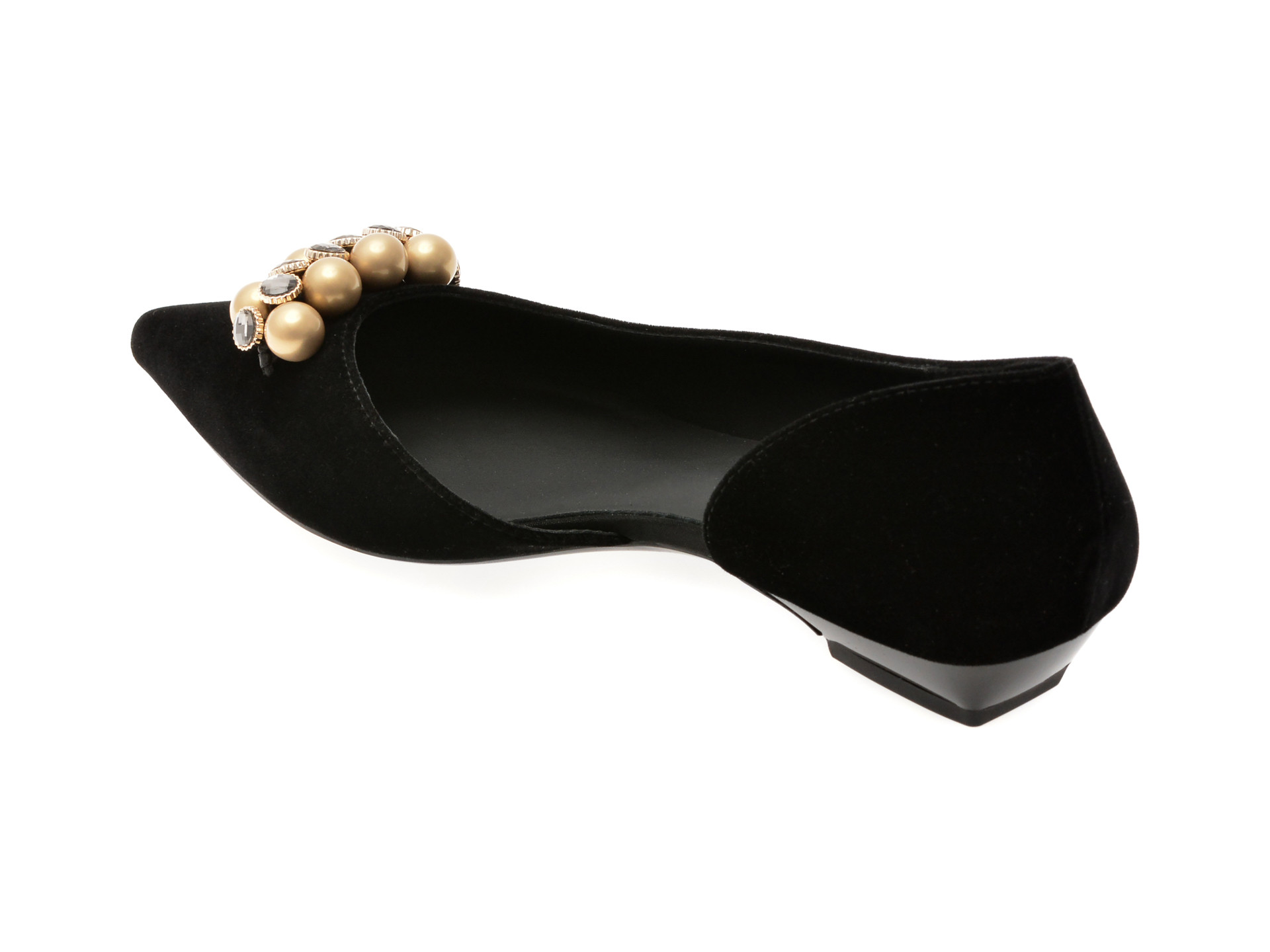 Pantofi EPICA negri, 26S1330, din material textil