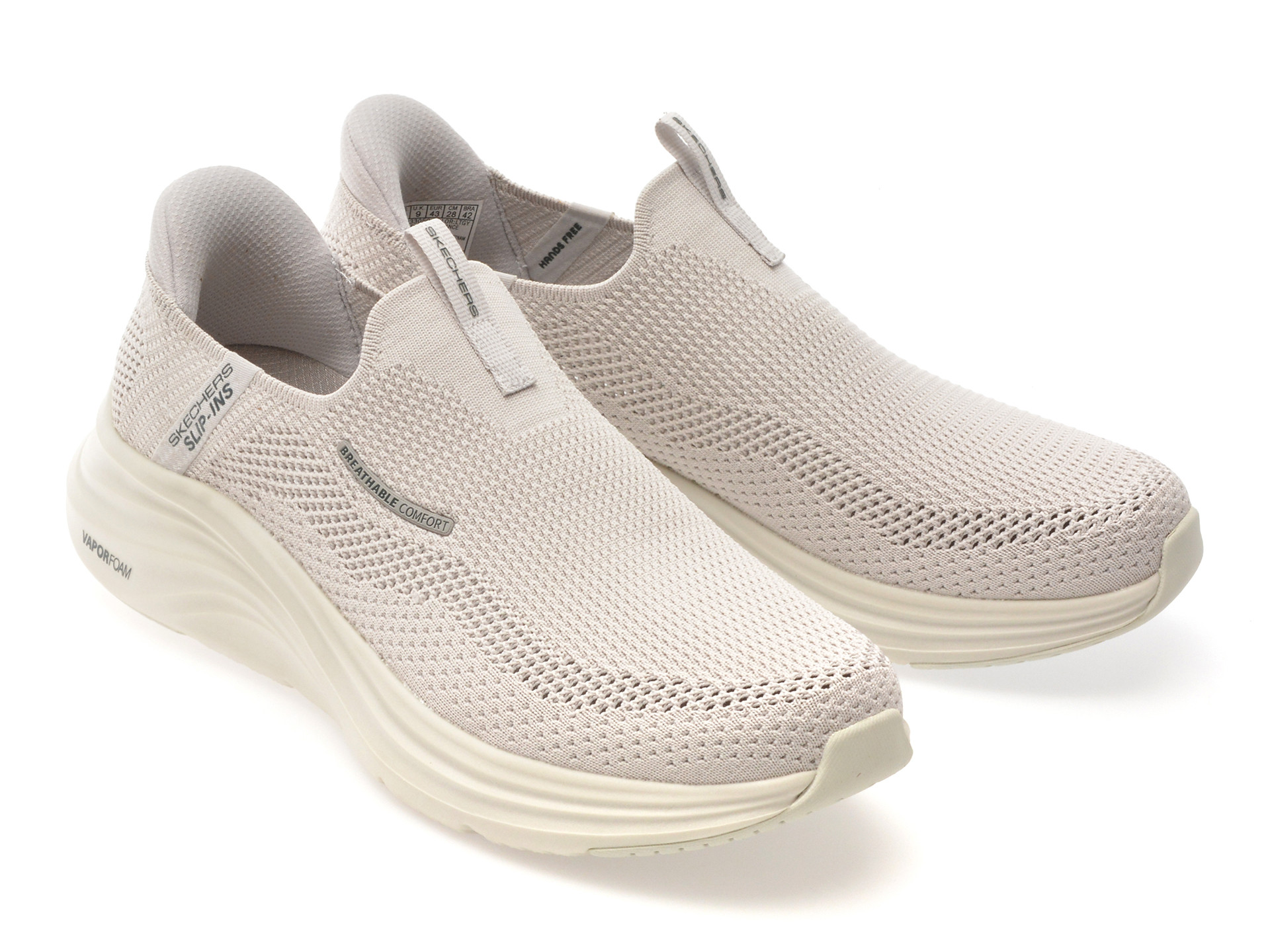 Pantofi sport SKECHERS gri, VAPOR FOAM, din material textil