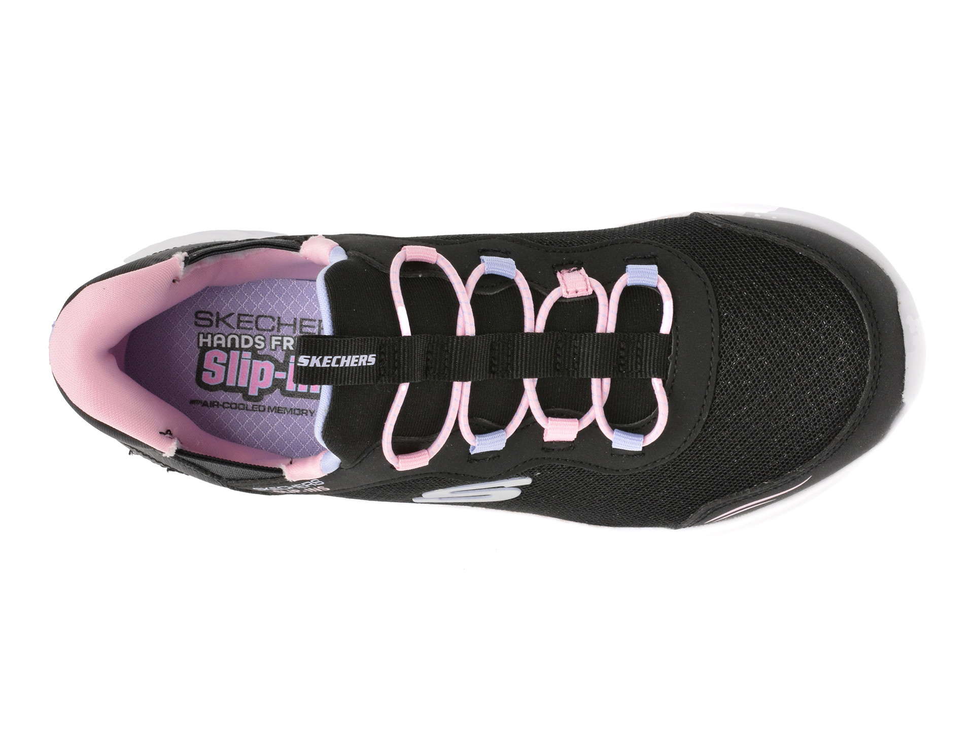 Pantofi sport SKECHERS negri, BOUNDER, din material textil