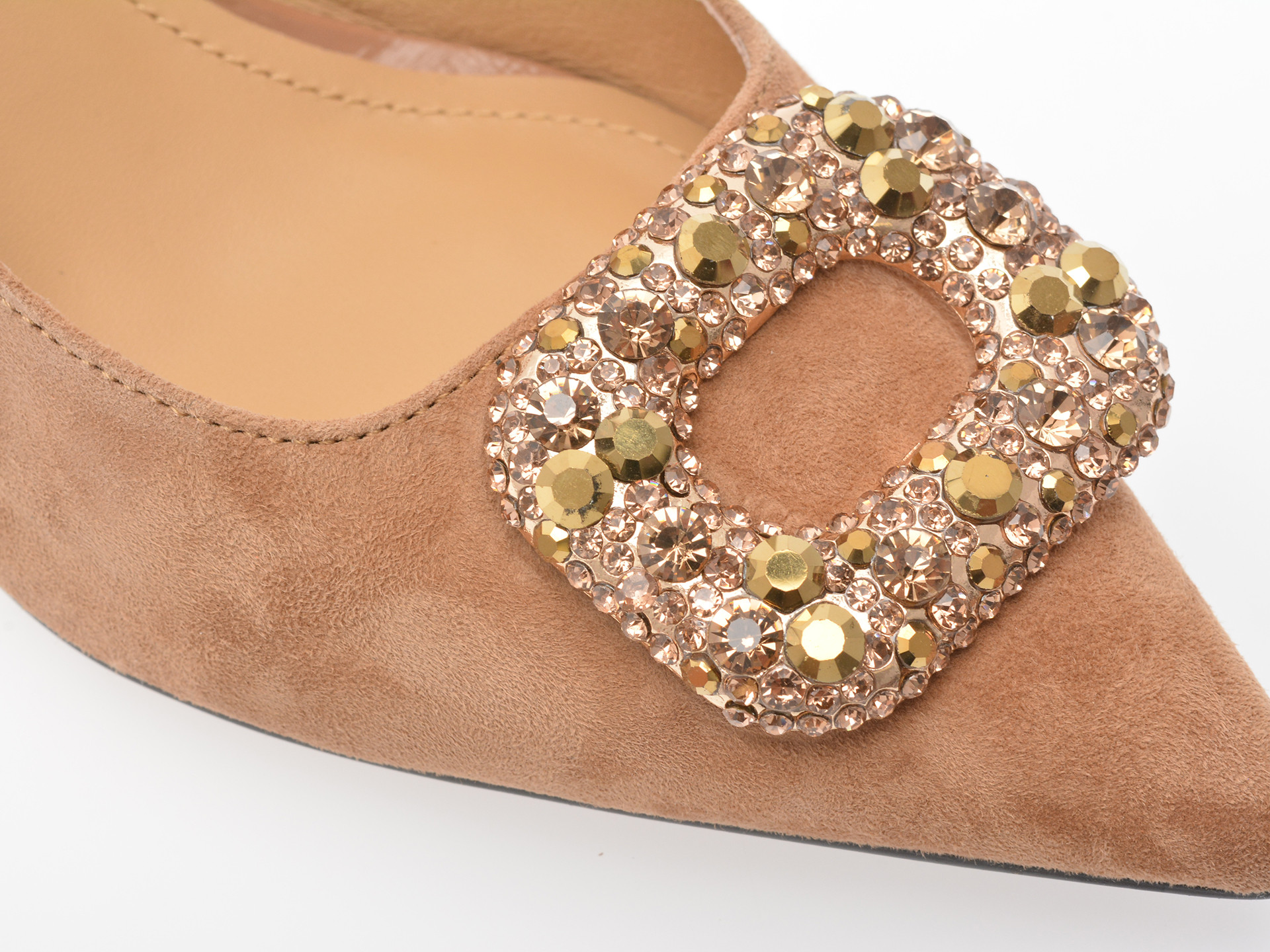 Pantofi eleganti EPICA maro, 4A386, din piele intoarsa