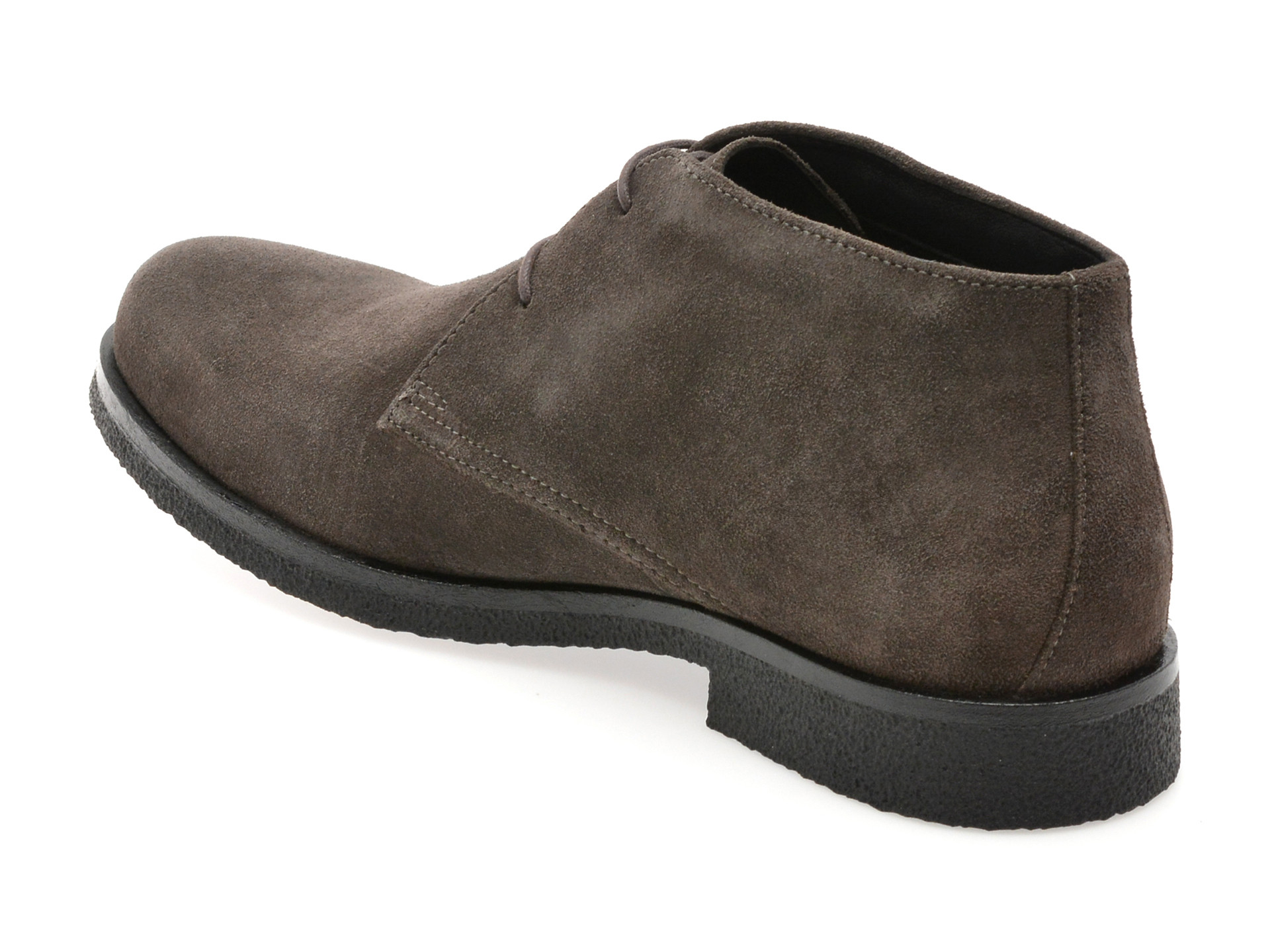 Ghete GEOX gri, U0458A, din piele intoarsa