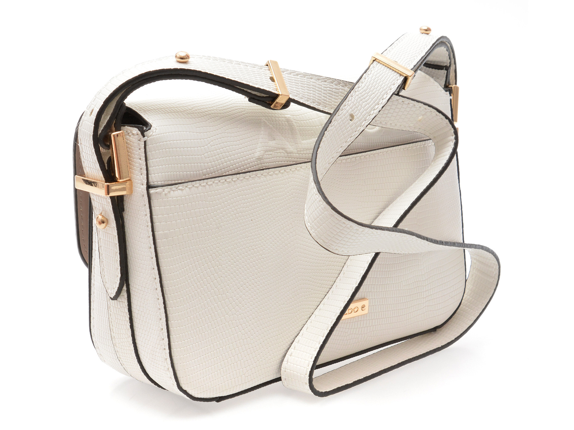 Geanta ALDO alba, ETEINI 100, din piele ecologica