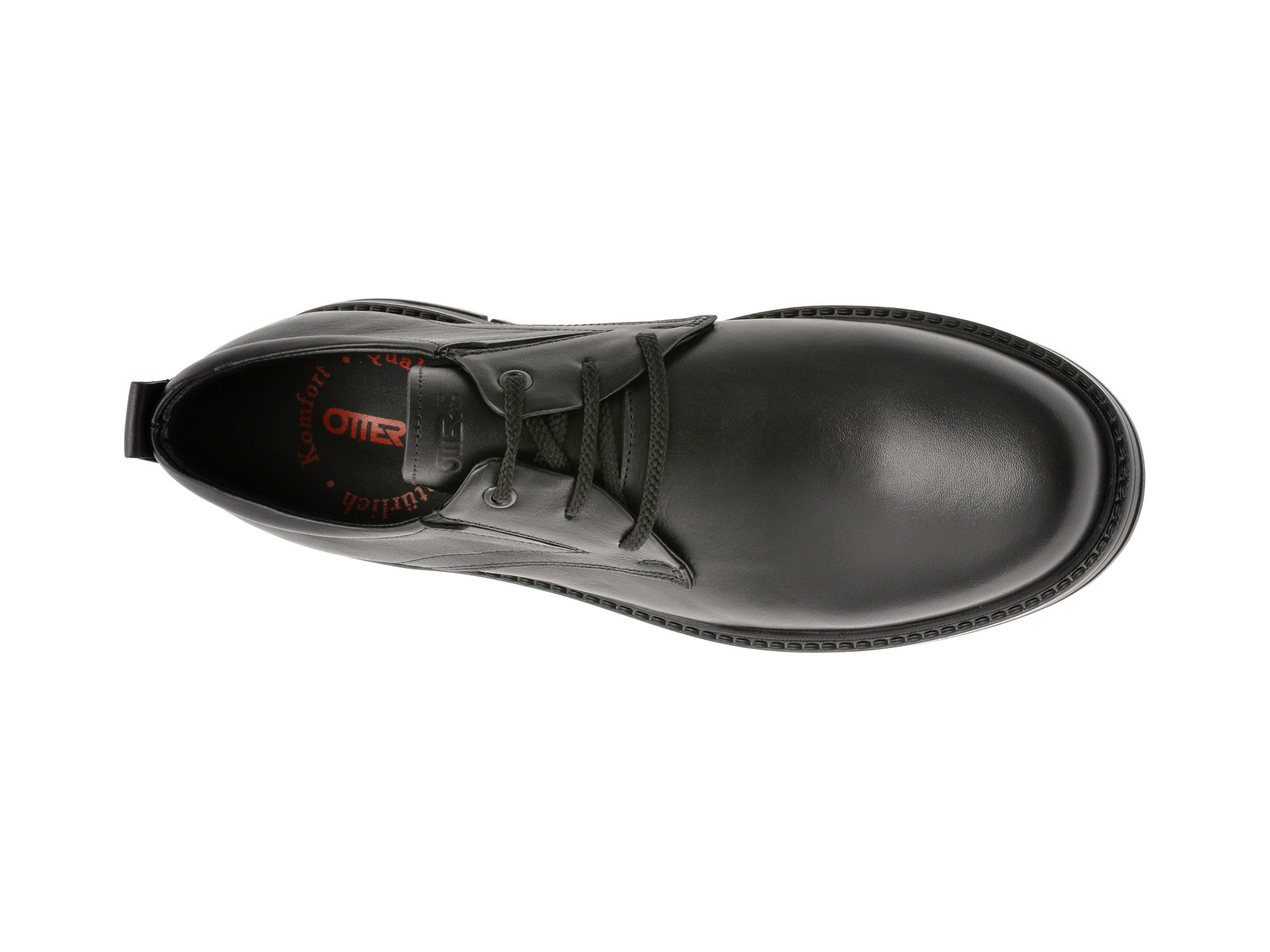 Pantofi eleganti OTTER negri, TTR1, din piele naturala
