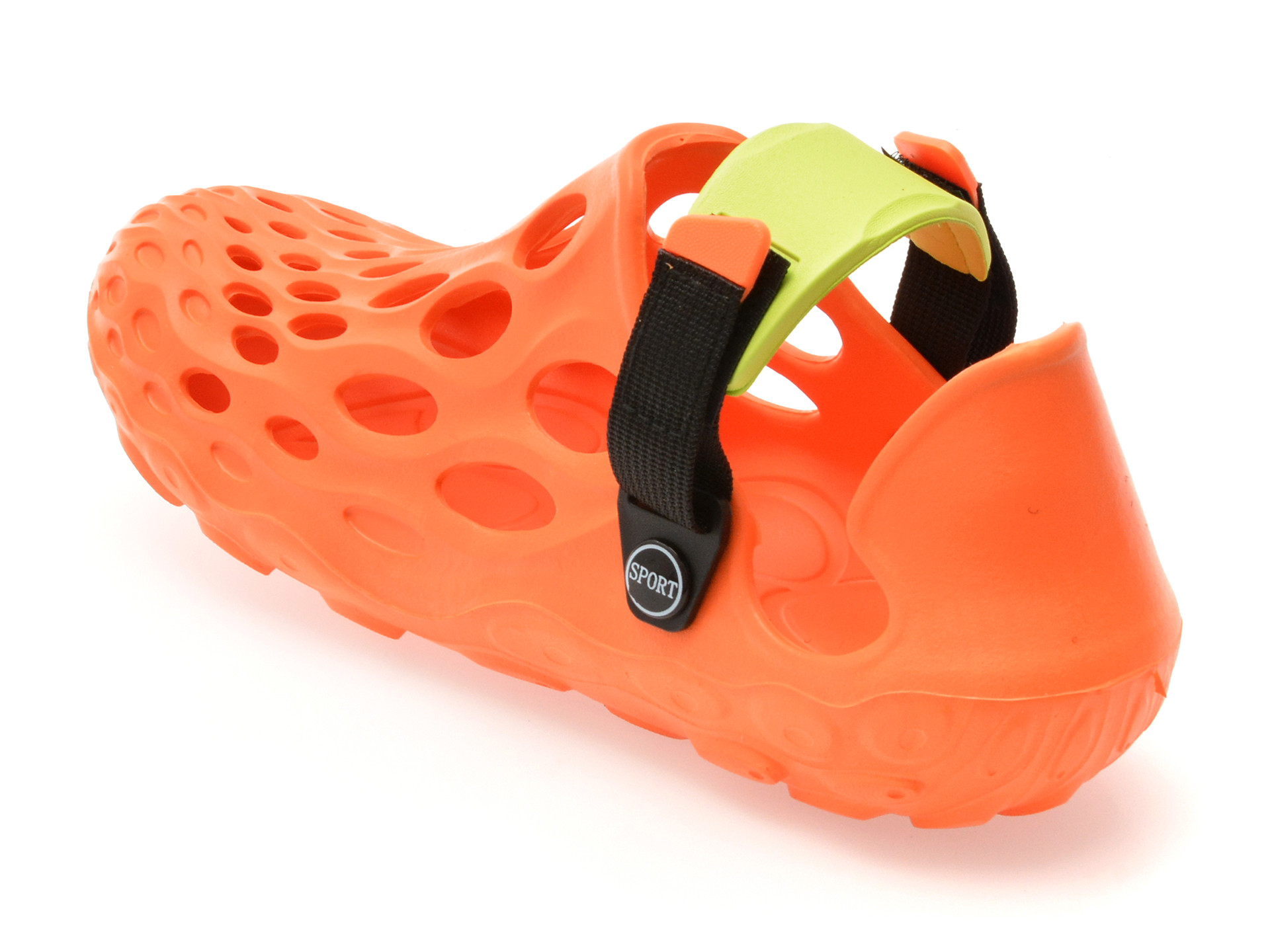 Papuci GRYXX portocalii, 868W, din piele ecologica