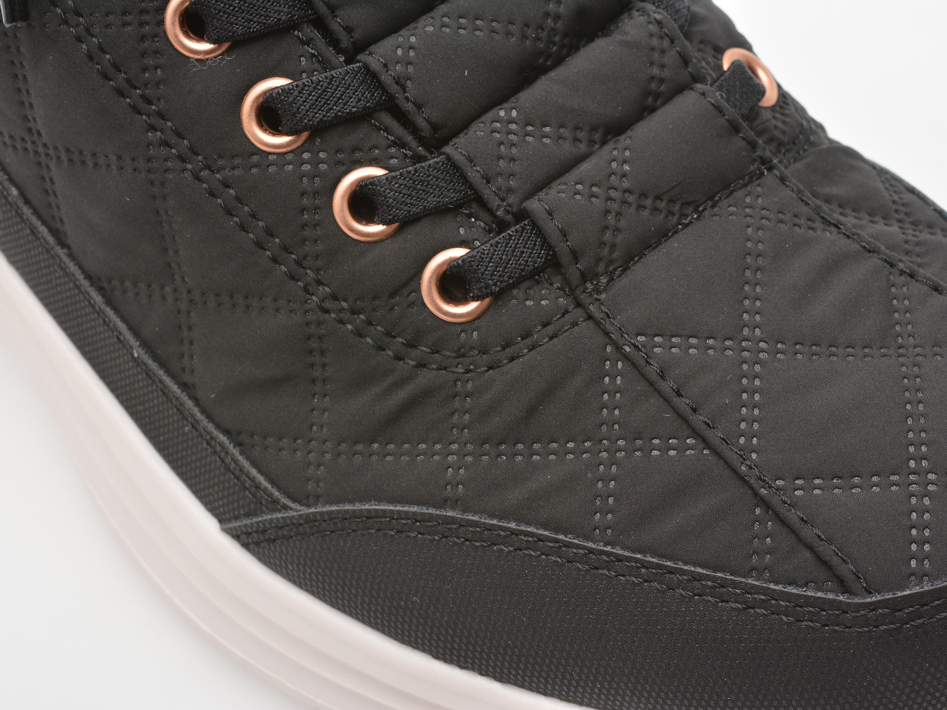 Pantofi sport SKECHERS negri, CONTOUR FOAM, din material textil