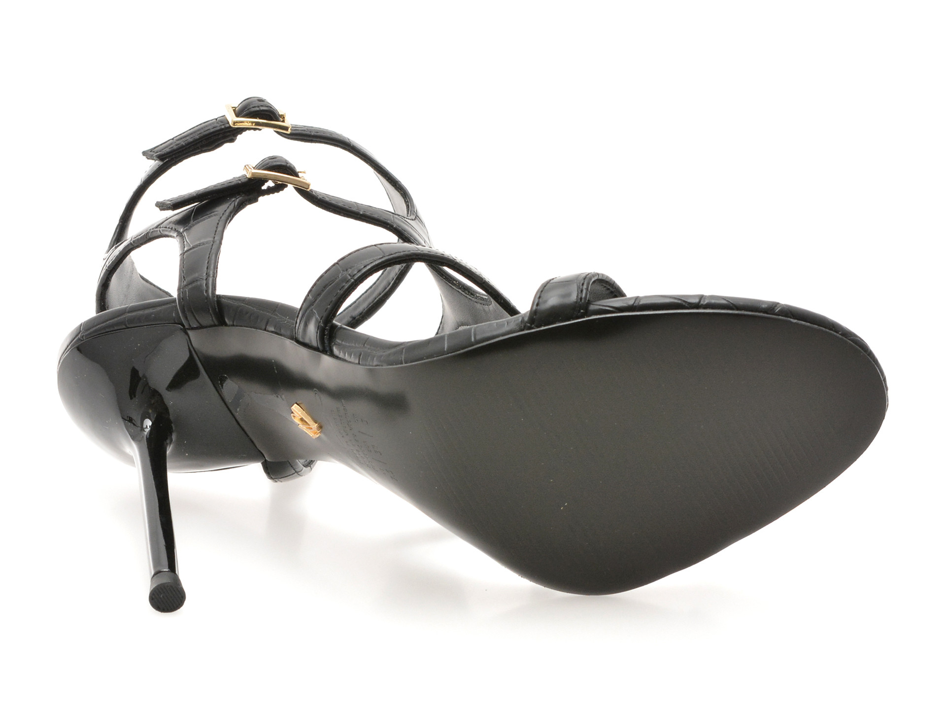 Sandale elegante ALDO negre, QUINTINA 001, din piele ecologica