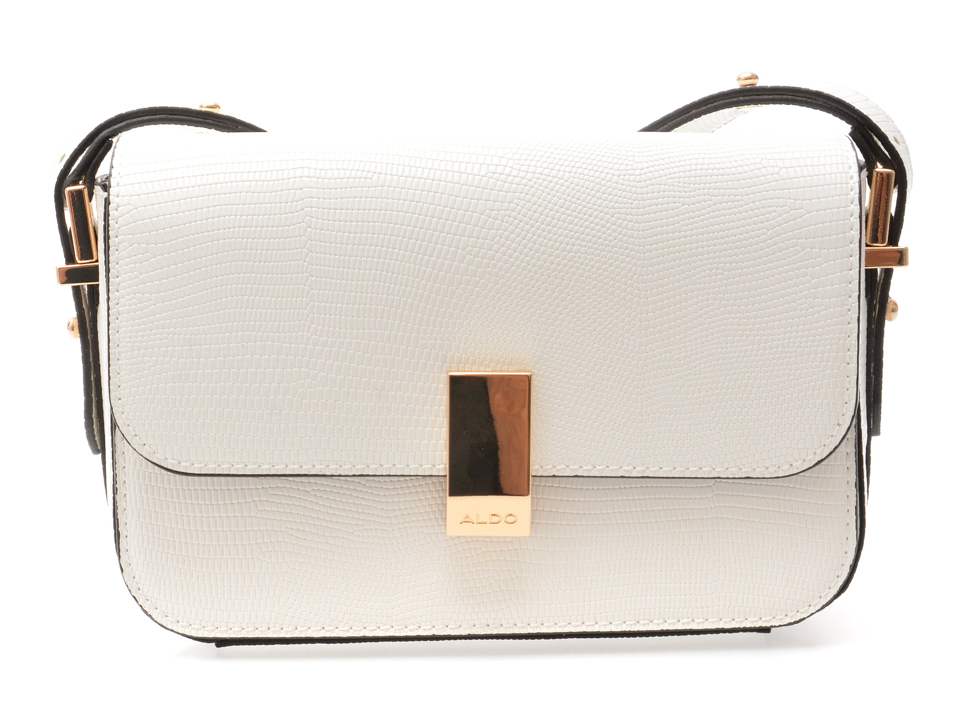 Geanta ALDO alba, ETEINI 100, din piele ecologica