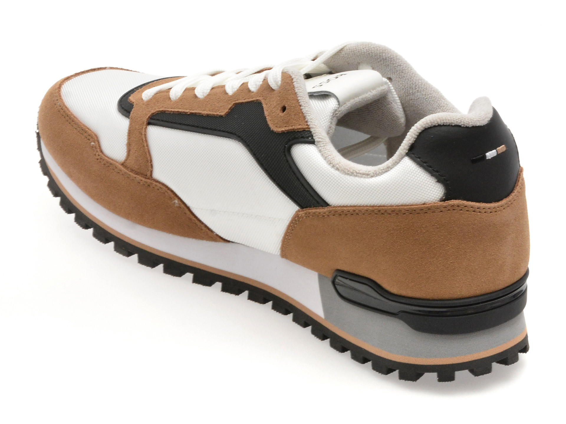 Pantofi sport BOSS albi, 3221, din piele ecologica