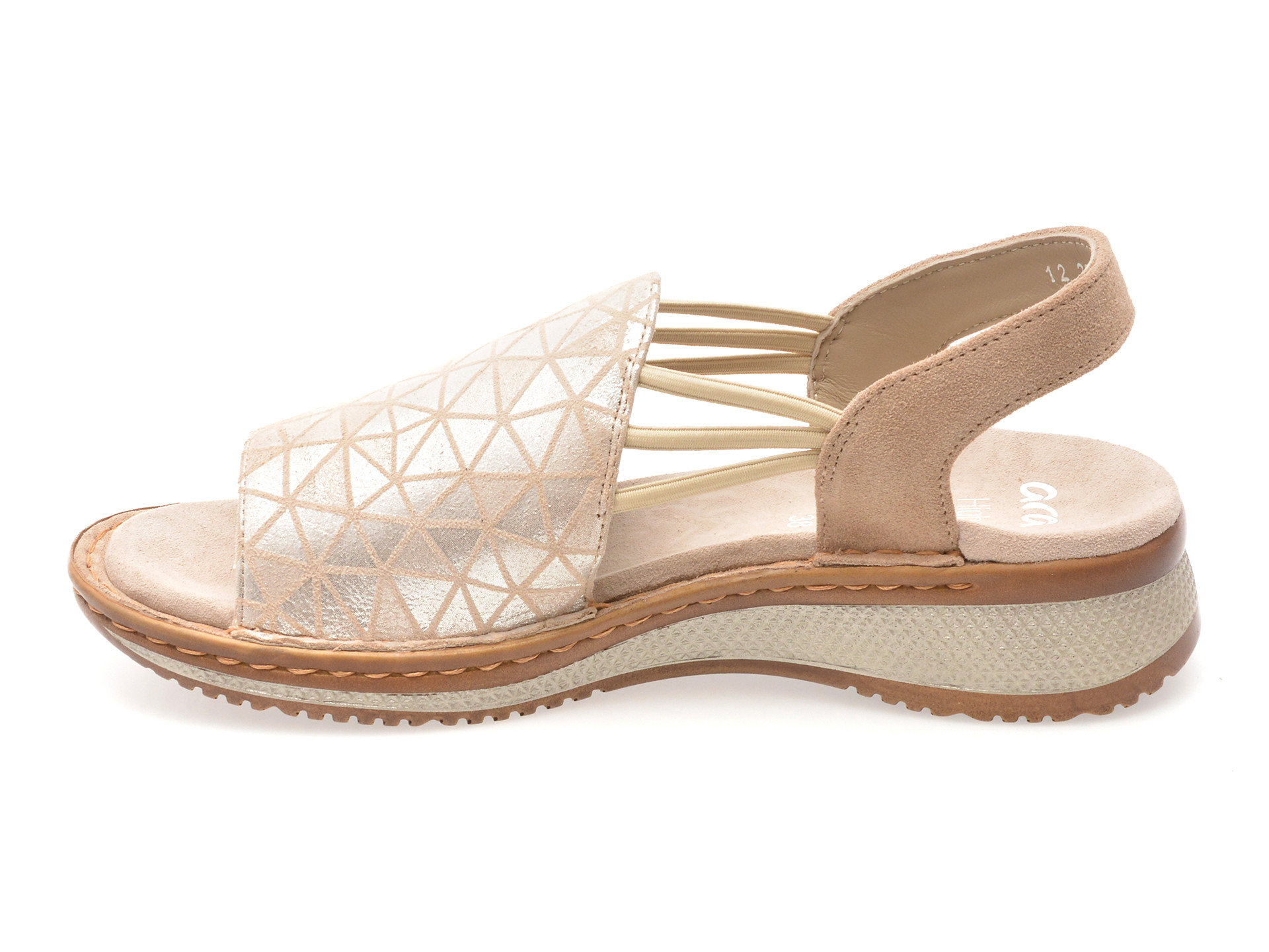 Sandale ARA gri, 29005, din piele intoarsa