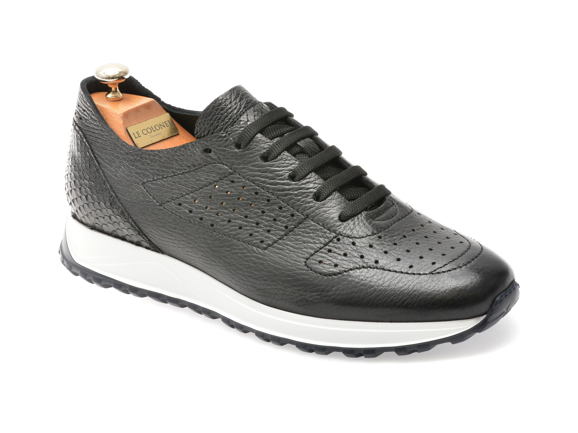 Pantofi LE COLONEL negri, 48901, din piele naturala