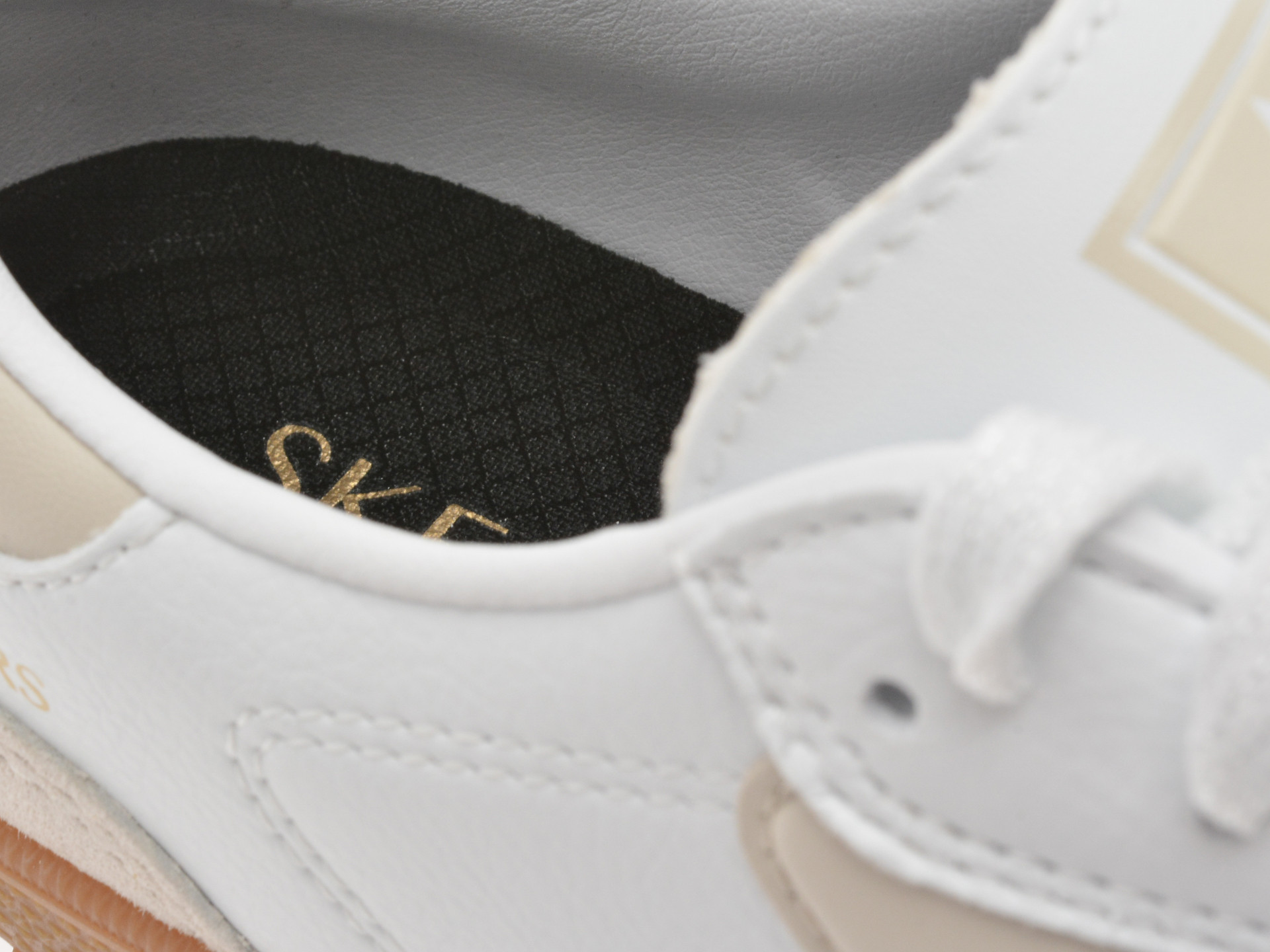 Pantofi sport SKECHERS albi, HOTSHOT, din material textil