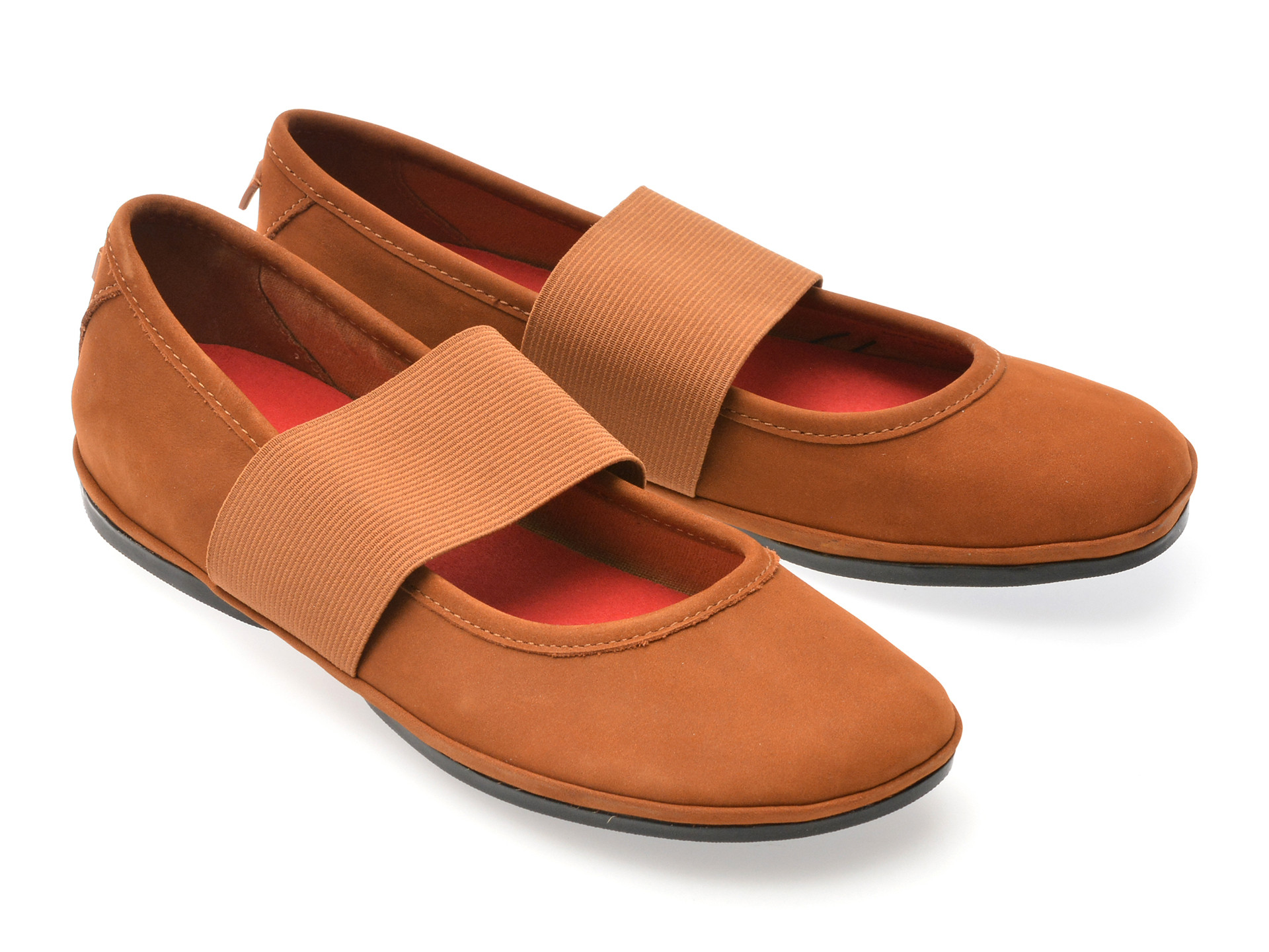 Balerini CAMPER maro, RIGHT, din nabuc