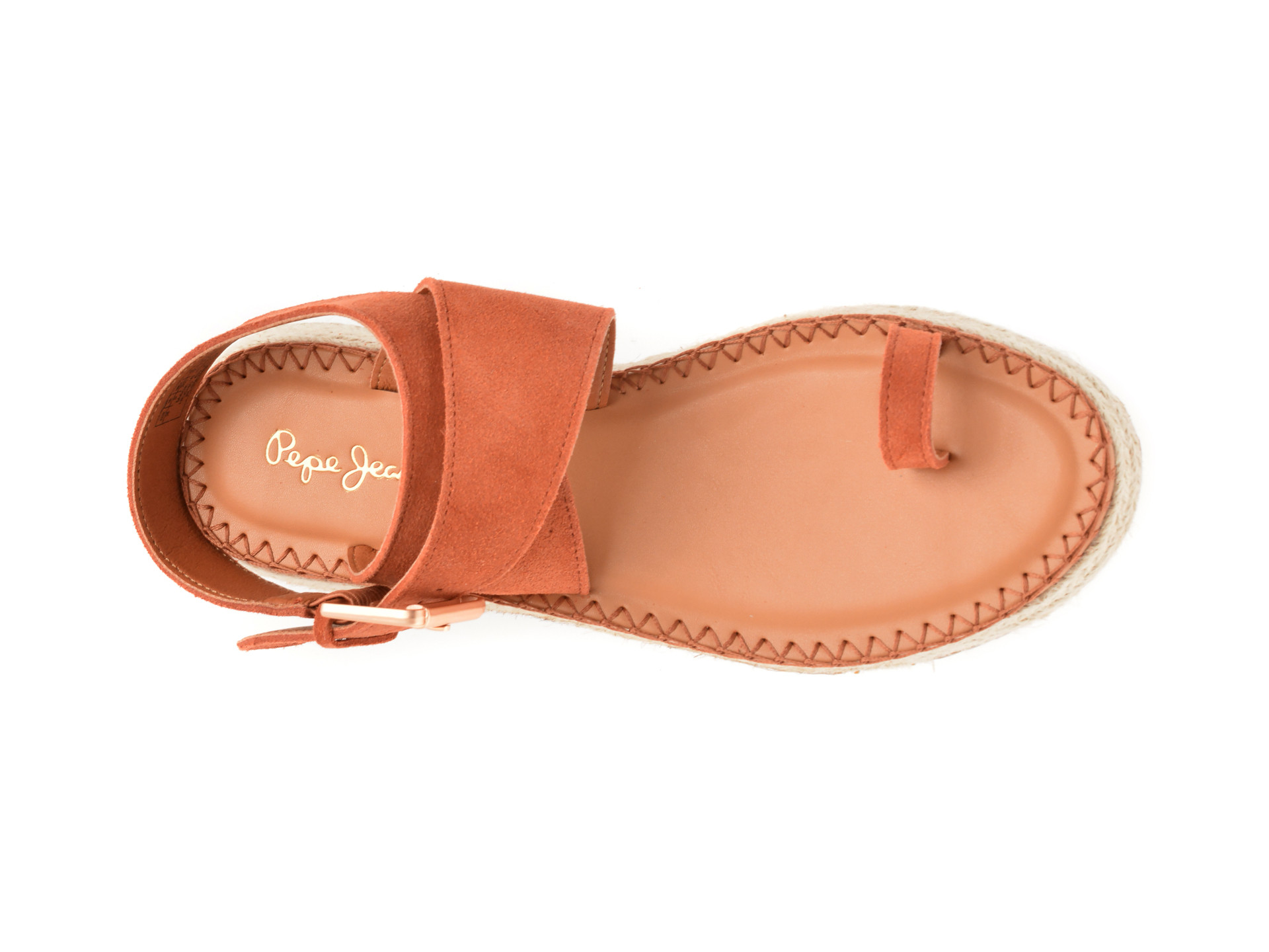 Sandale PEPE JEANS visinii, KATE SOFT, din piele intoarsa