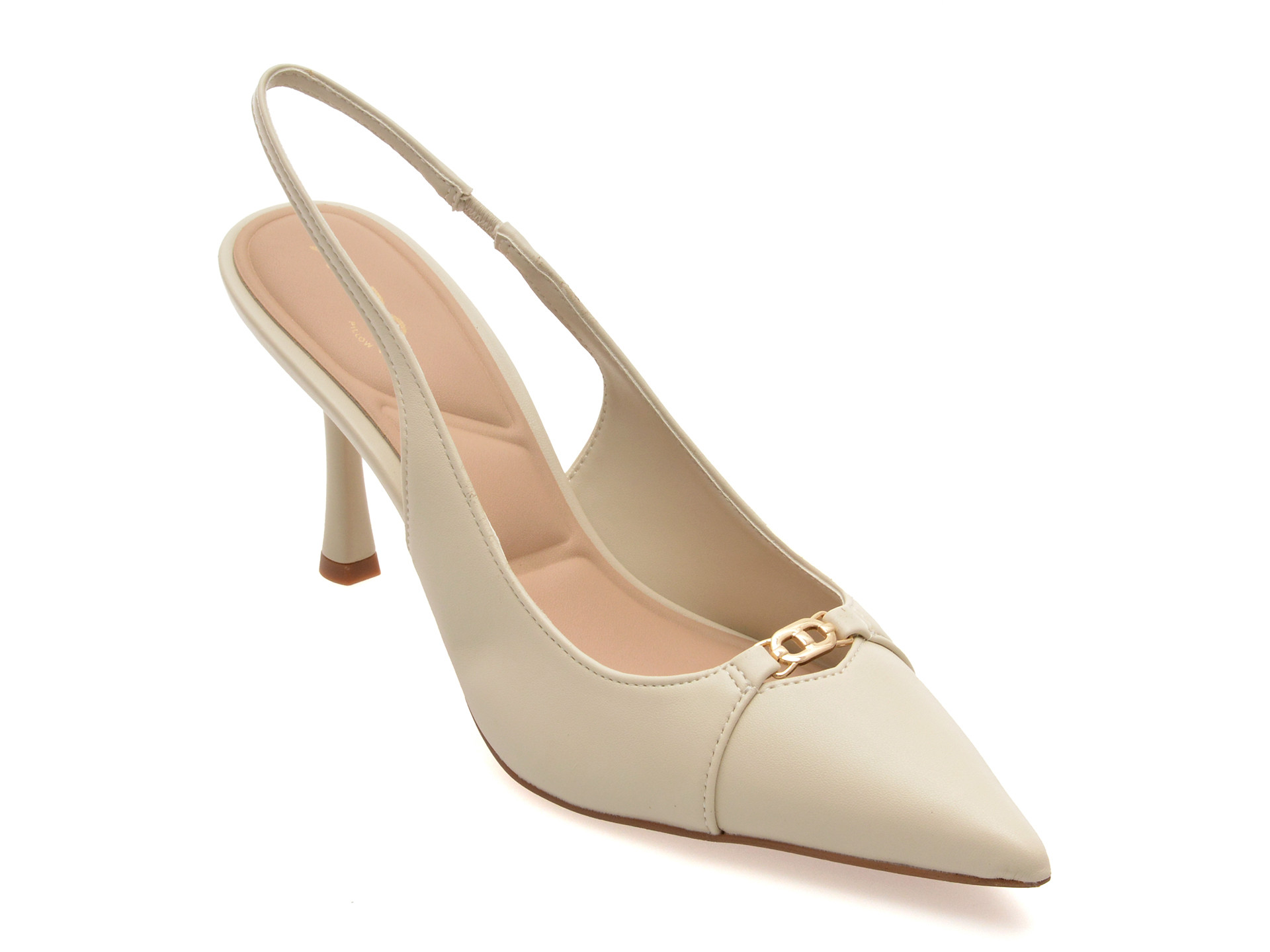 Pantofi eleganti ALDO albi, AUGUSTAS 110, din piele ecologica