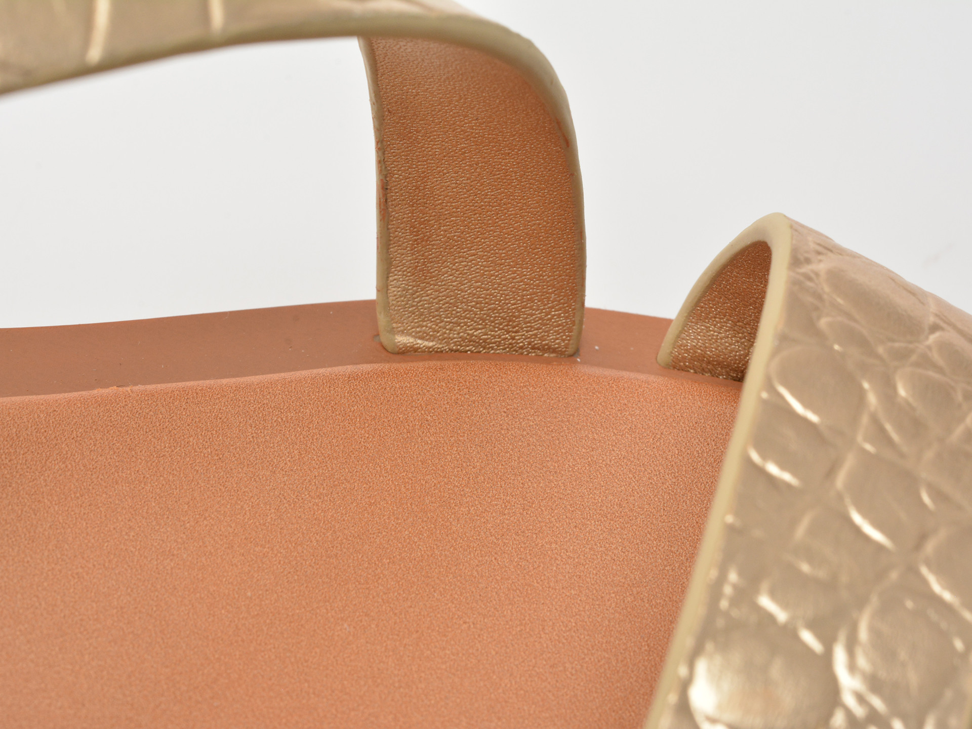 Sandale ALDO aurii, GRUGAR 711, din piele croco