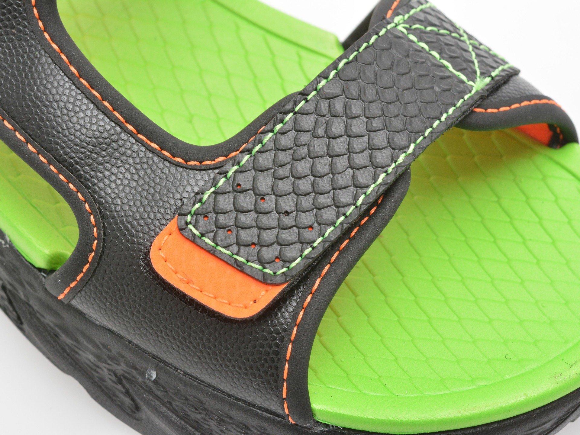 Sandale SKECHERS negre, CREATURE-SPLASH, din piele ecologica