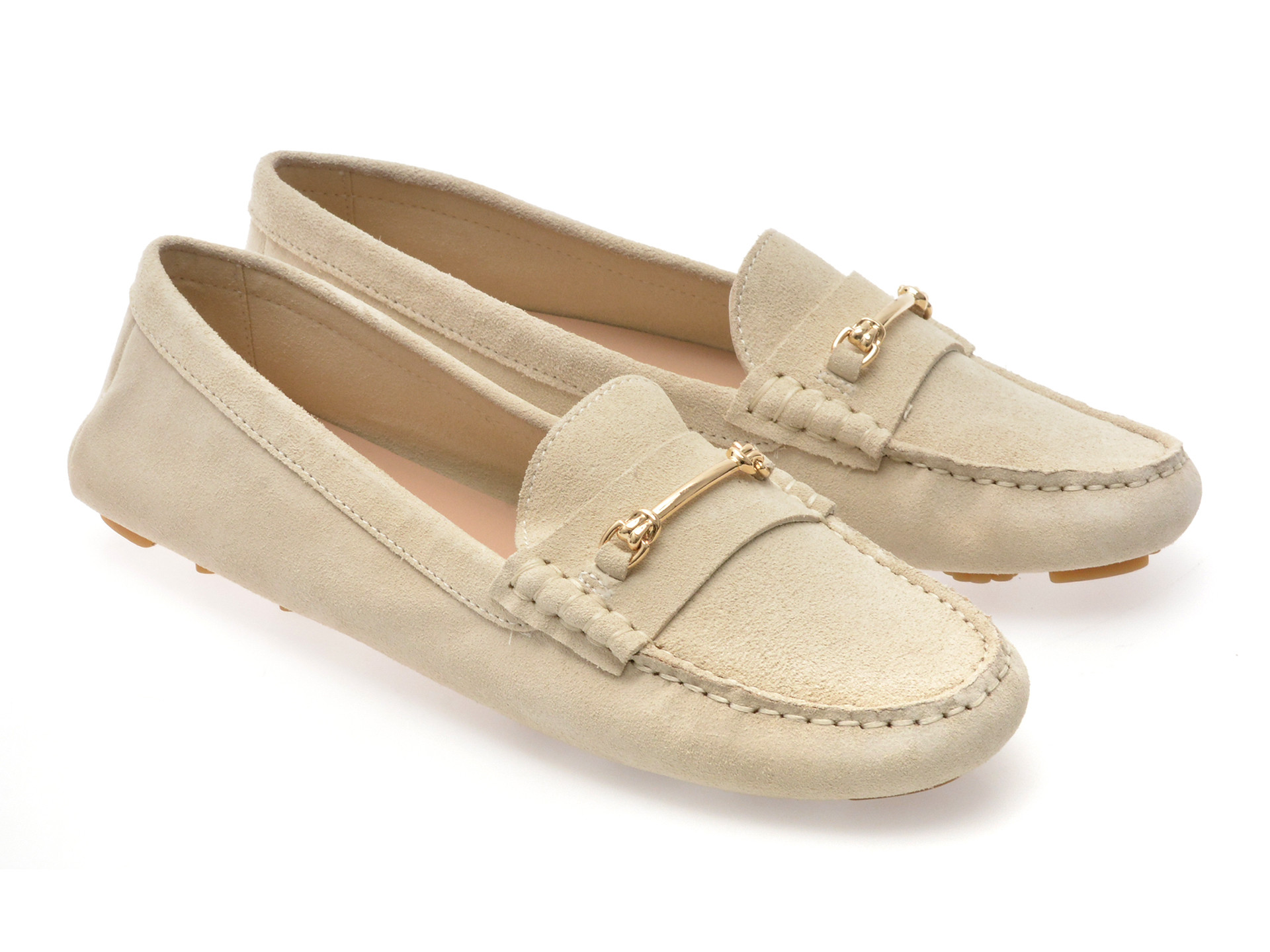 Mocasini ALDO albi, SEABREEZE 110, din piele intoarsa