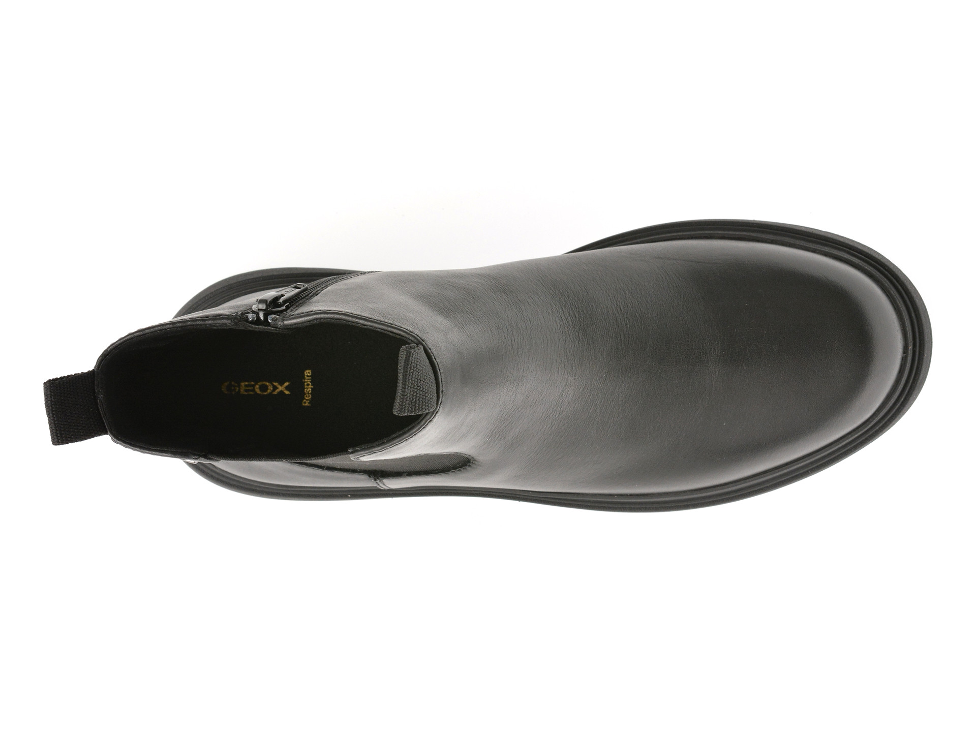 Ghete GEOX negre, D46XMD, din piele naturala