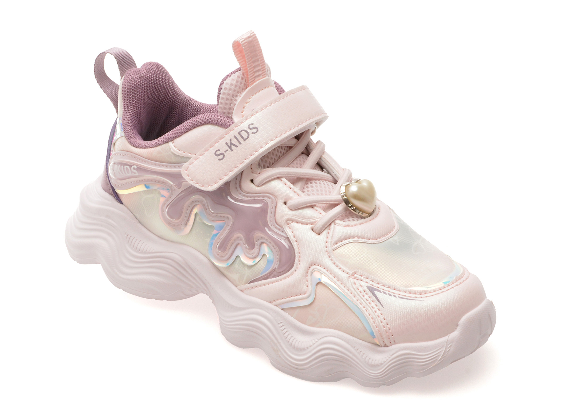 Pantofi sport SELECTION KIDS roz, 1003, din piele ecologica