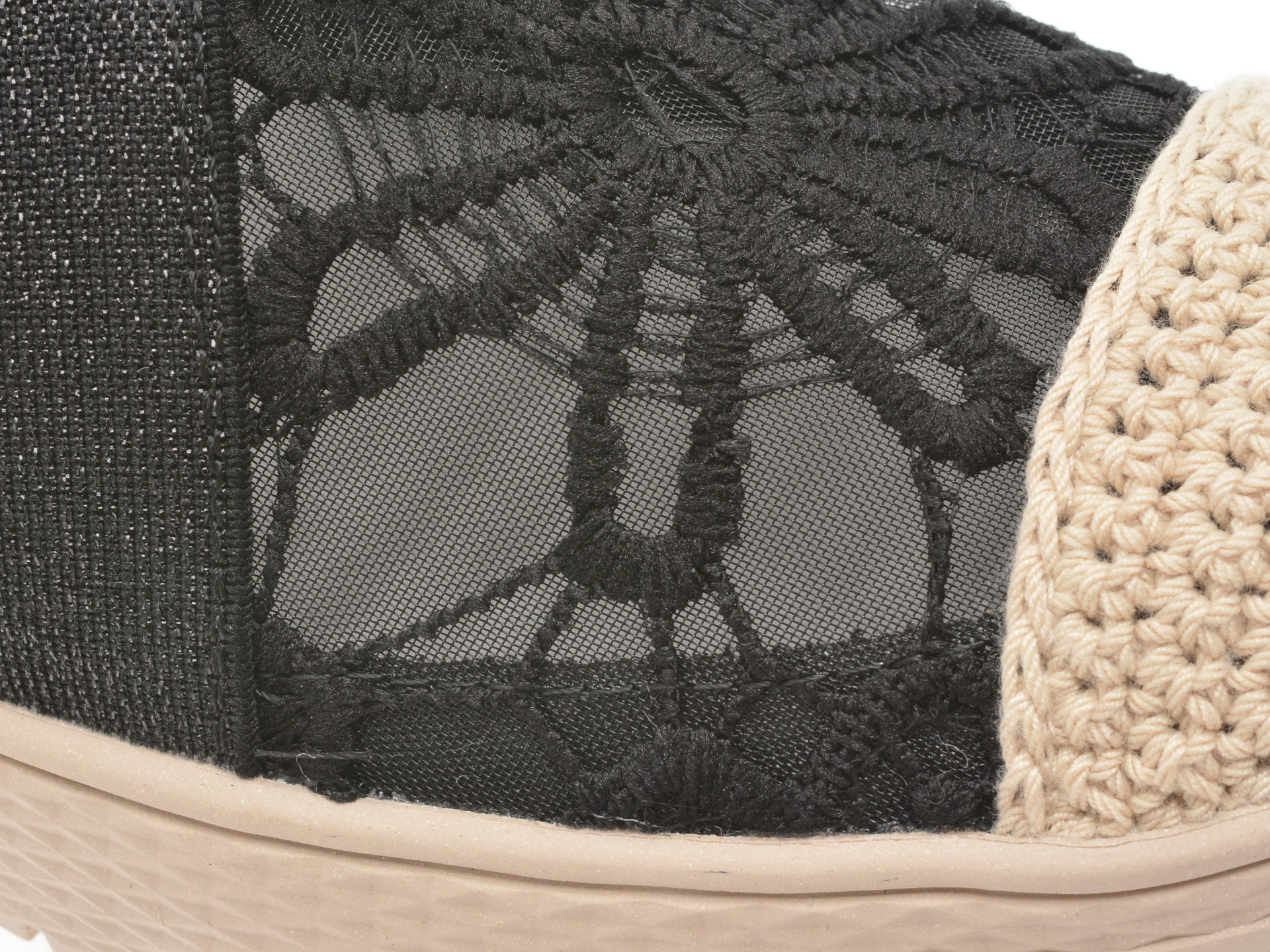 Pantofi EPICA negri, 302, din material textil