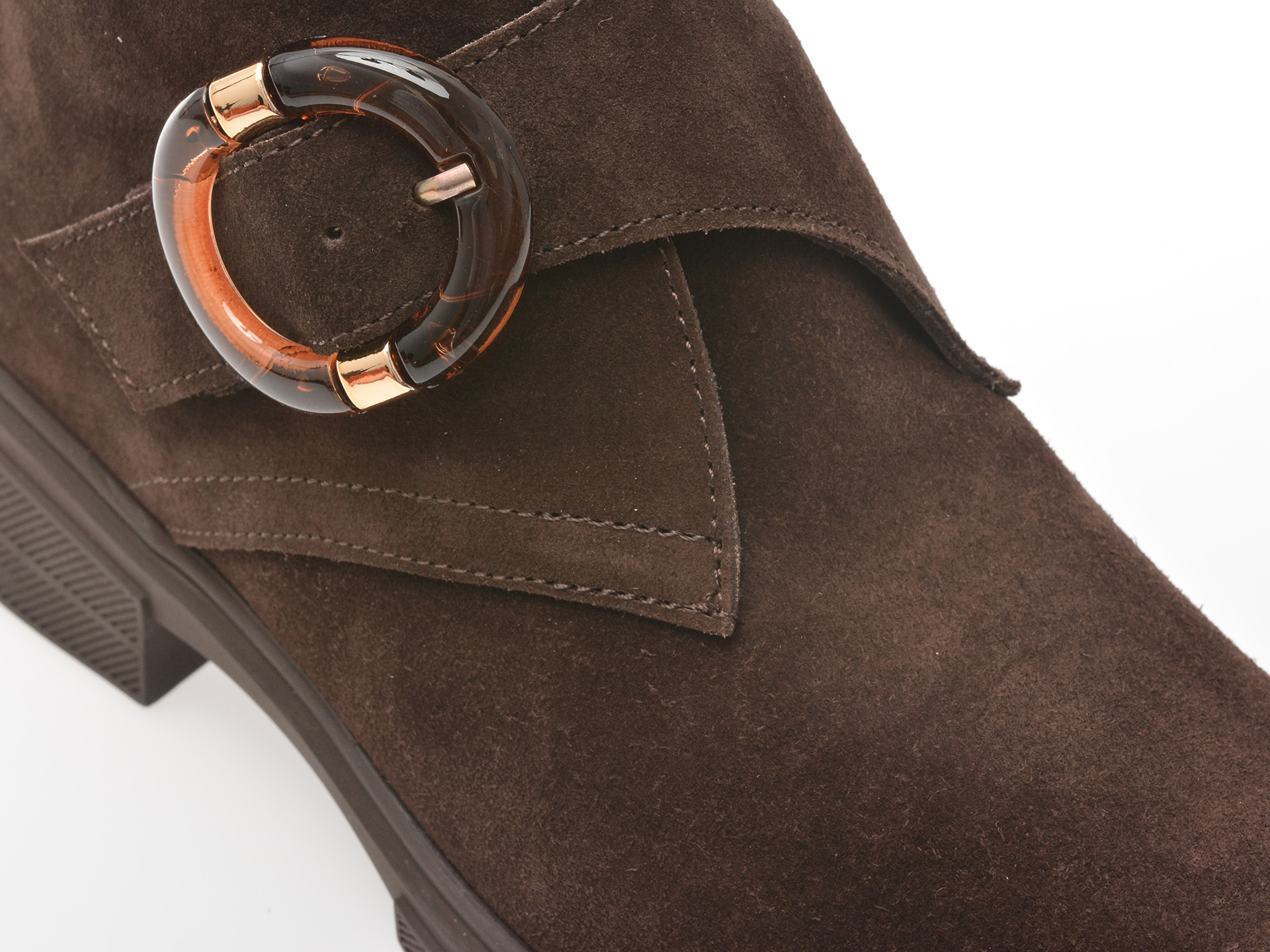 Ghete EPICA maro, 1735072, din piele intoarsa