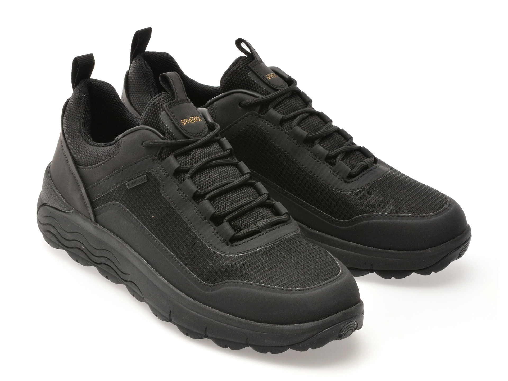 Pantofi sport GEOX negri, U56FDA, din material textil