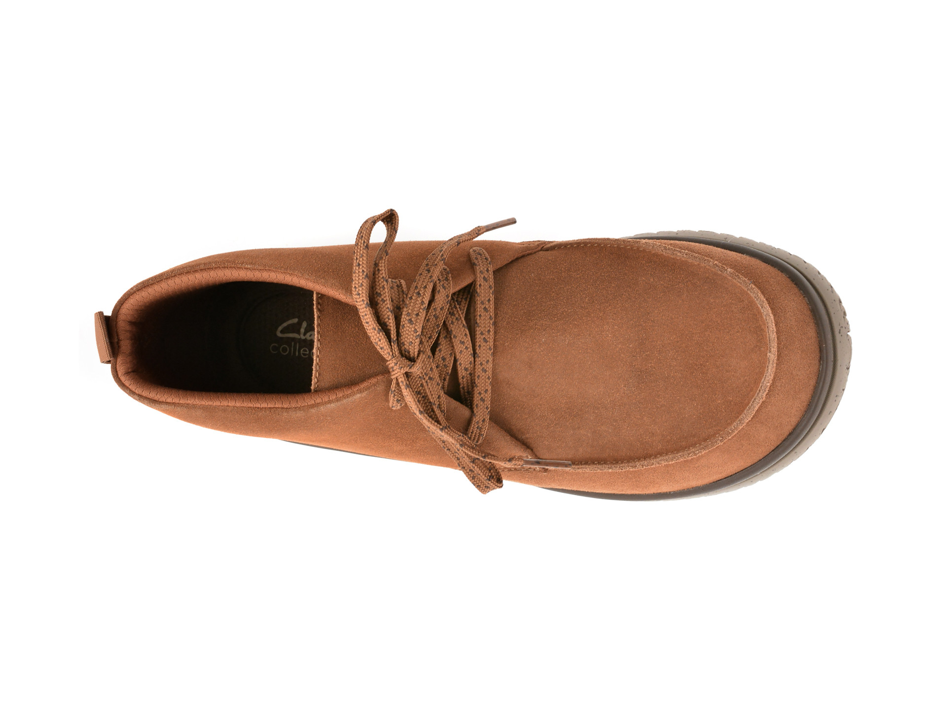 Ghete CLARKS maro, RELAX LITE MOC, din piele intoarsa