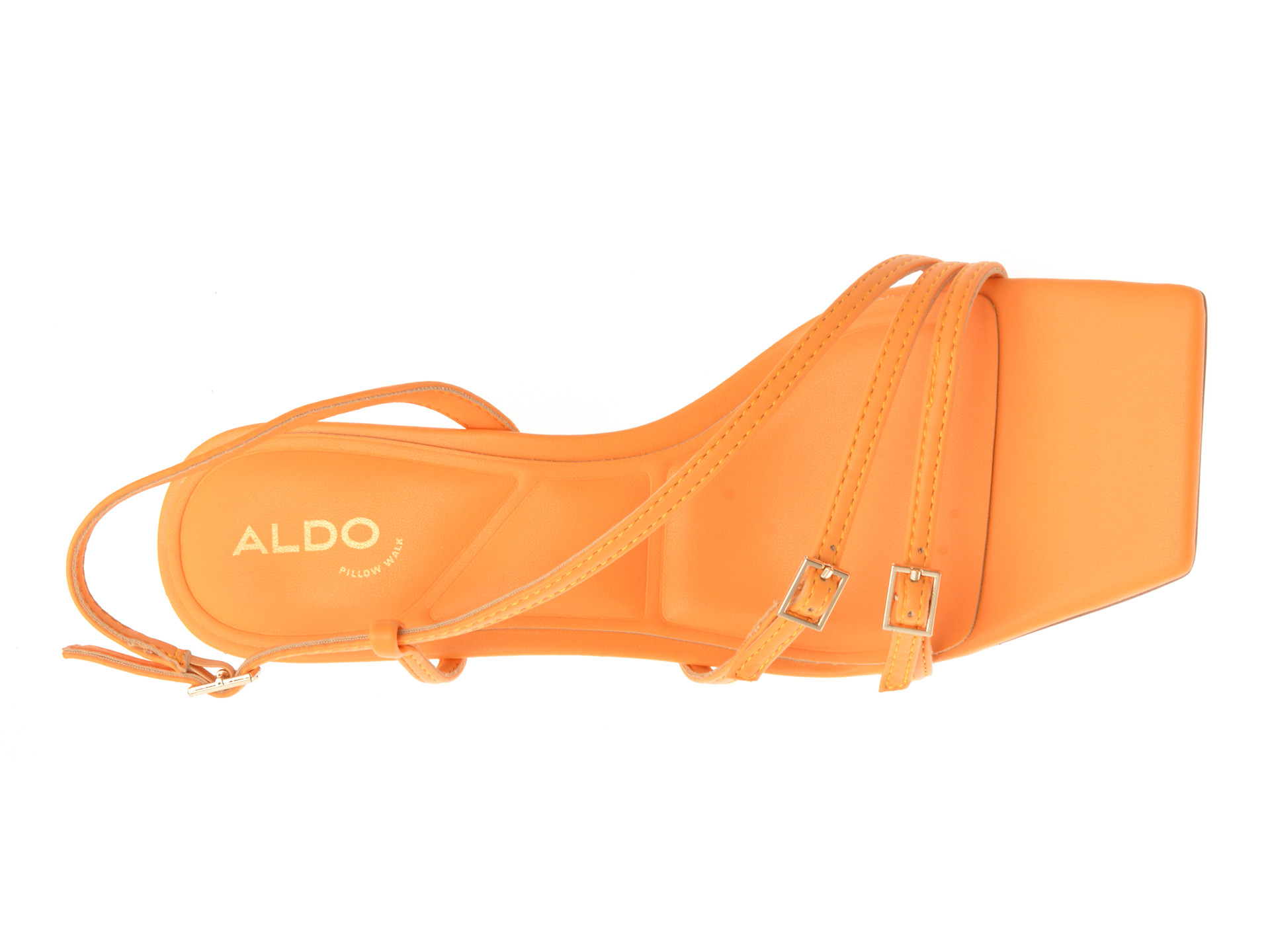 Sandale elegante ALDO portocalii, HARLIE 810, din piele ecologica