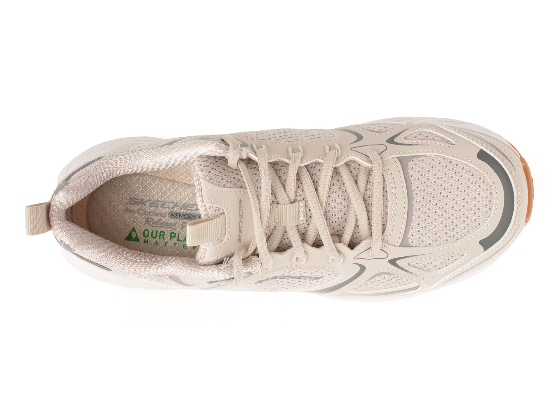 Pantofi sport SKECHERS albi, EDGERIDE, din material textil