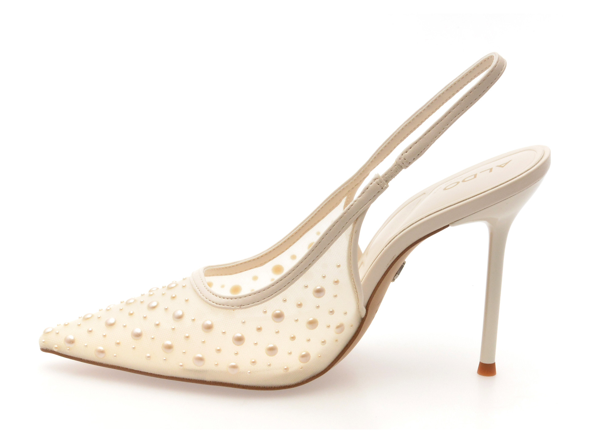 Pantofi eleganti ALDO albi, PEARLESCENT 110, din material textil