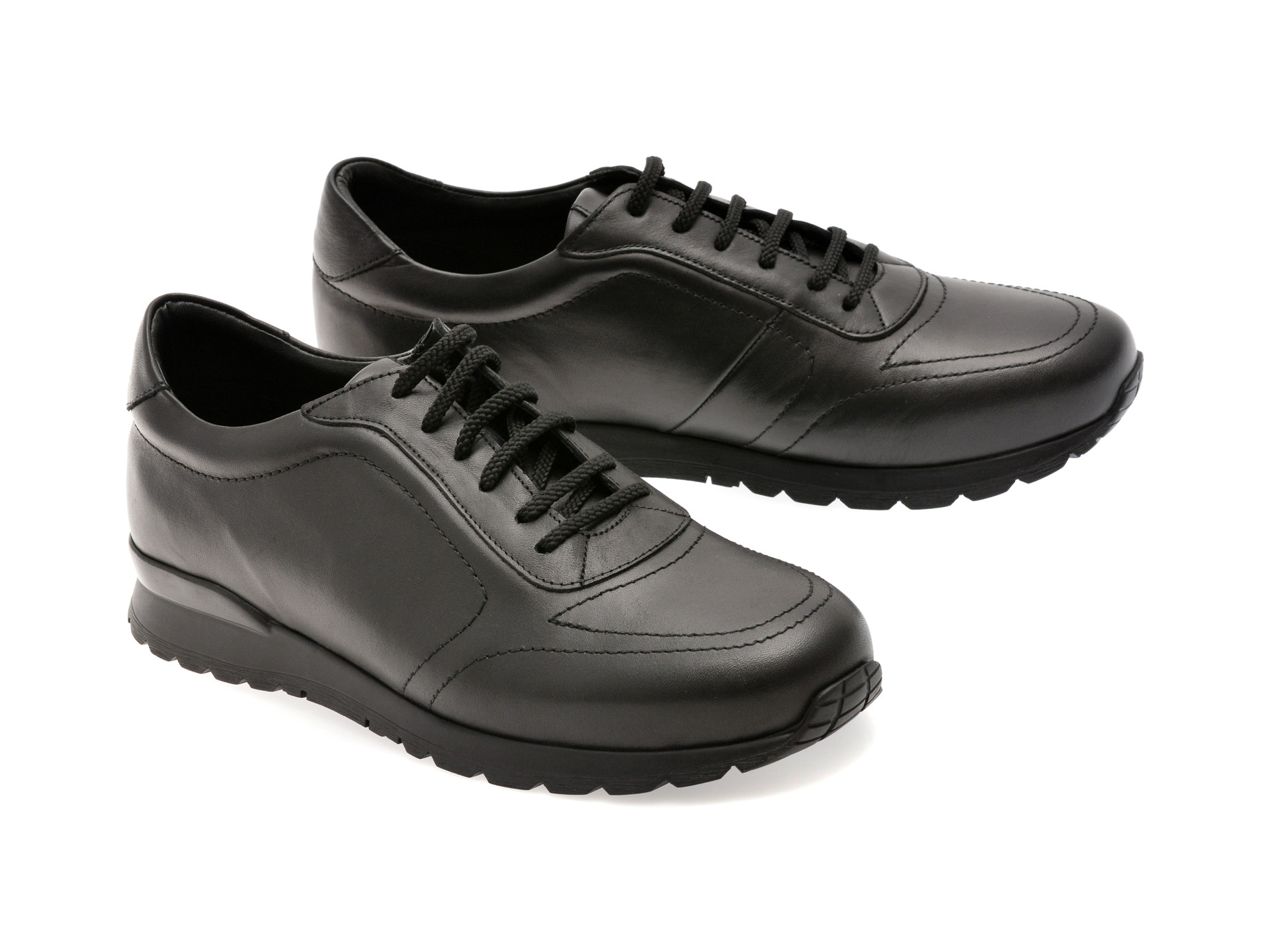 Pantofi sport OTTER negri, 54521, din piele naturala