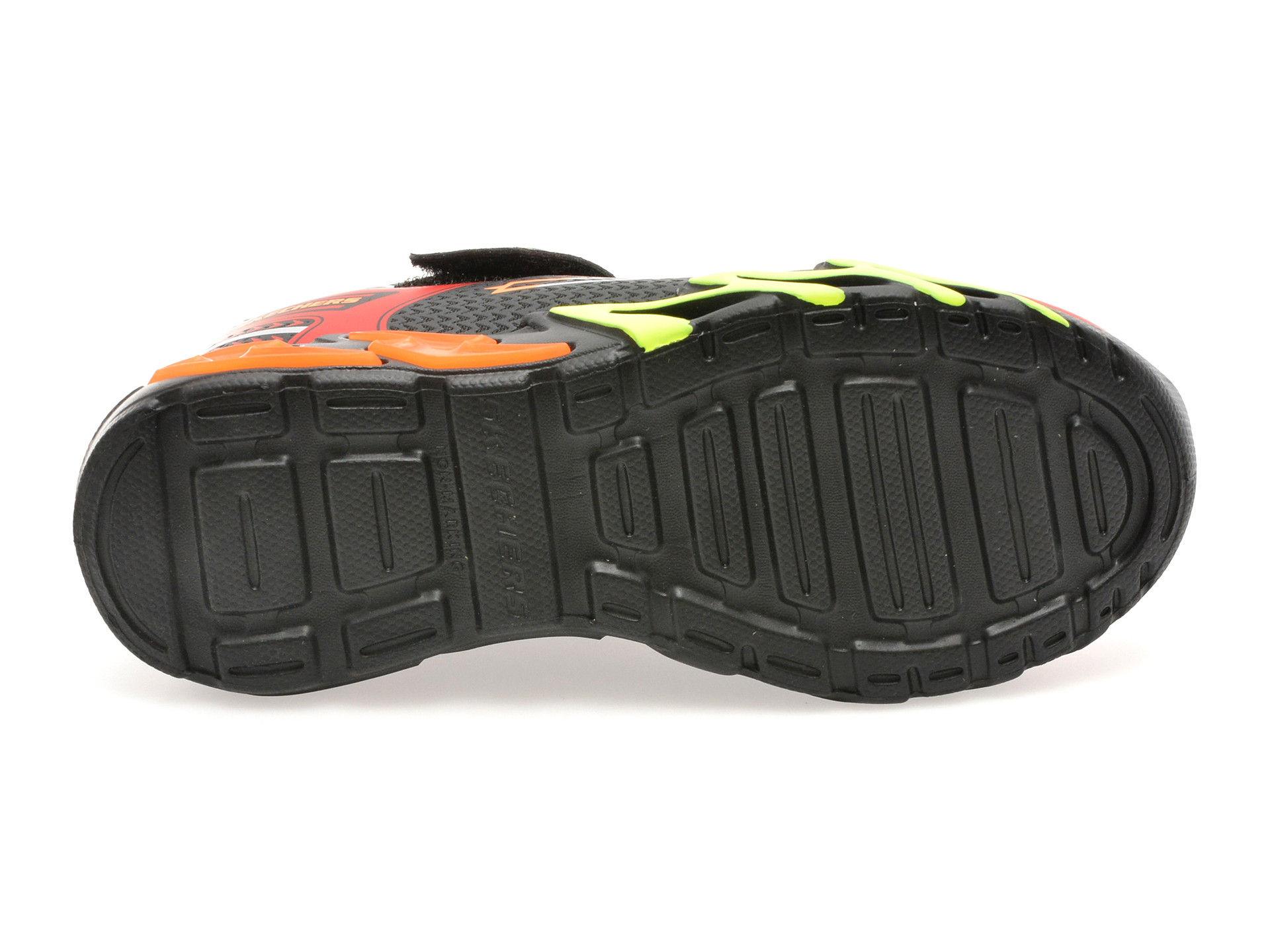 Pantofi sport SKECHERS negri, FLEX-GLOW BOLT, din material textil