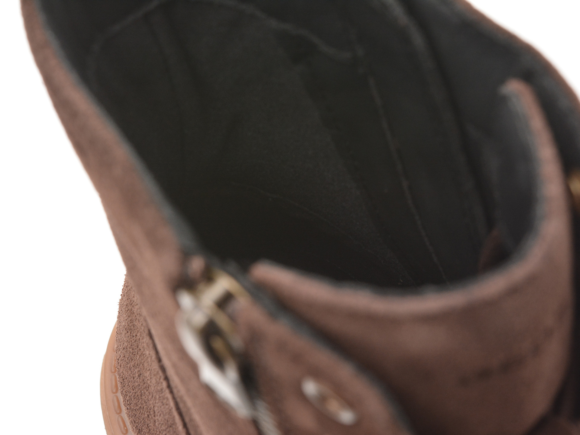 Bocanci GEOX maro, D16HRF, din piele intoarsa