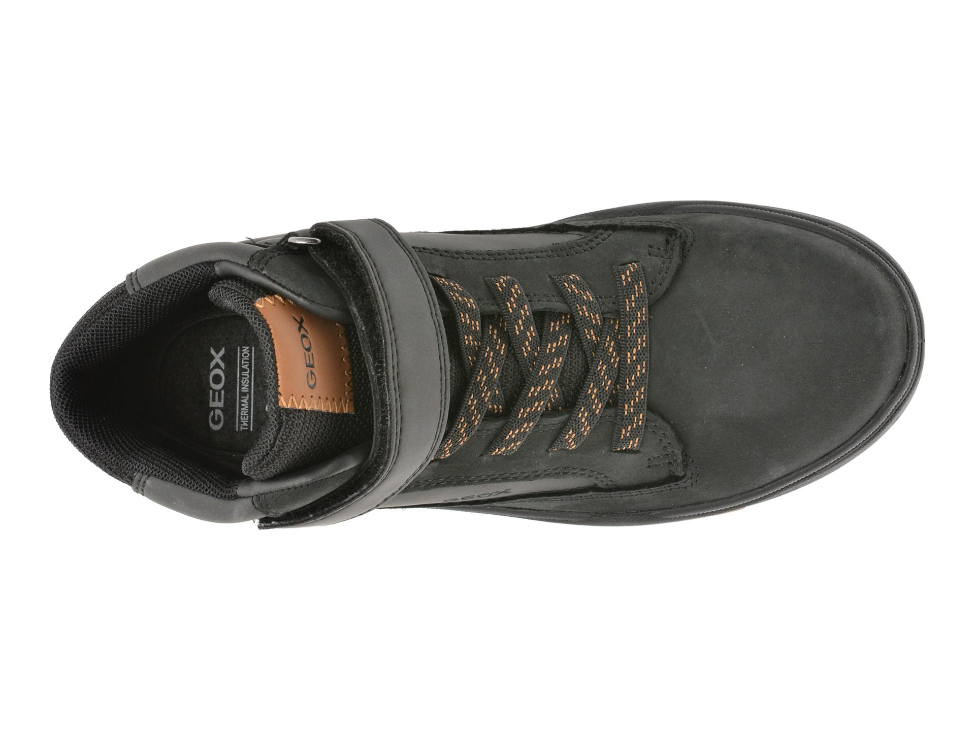 Ghete GEOX negre, J16FMA, din piele naturala