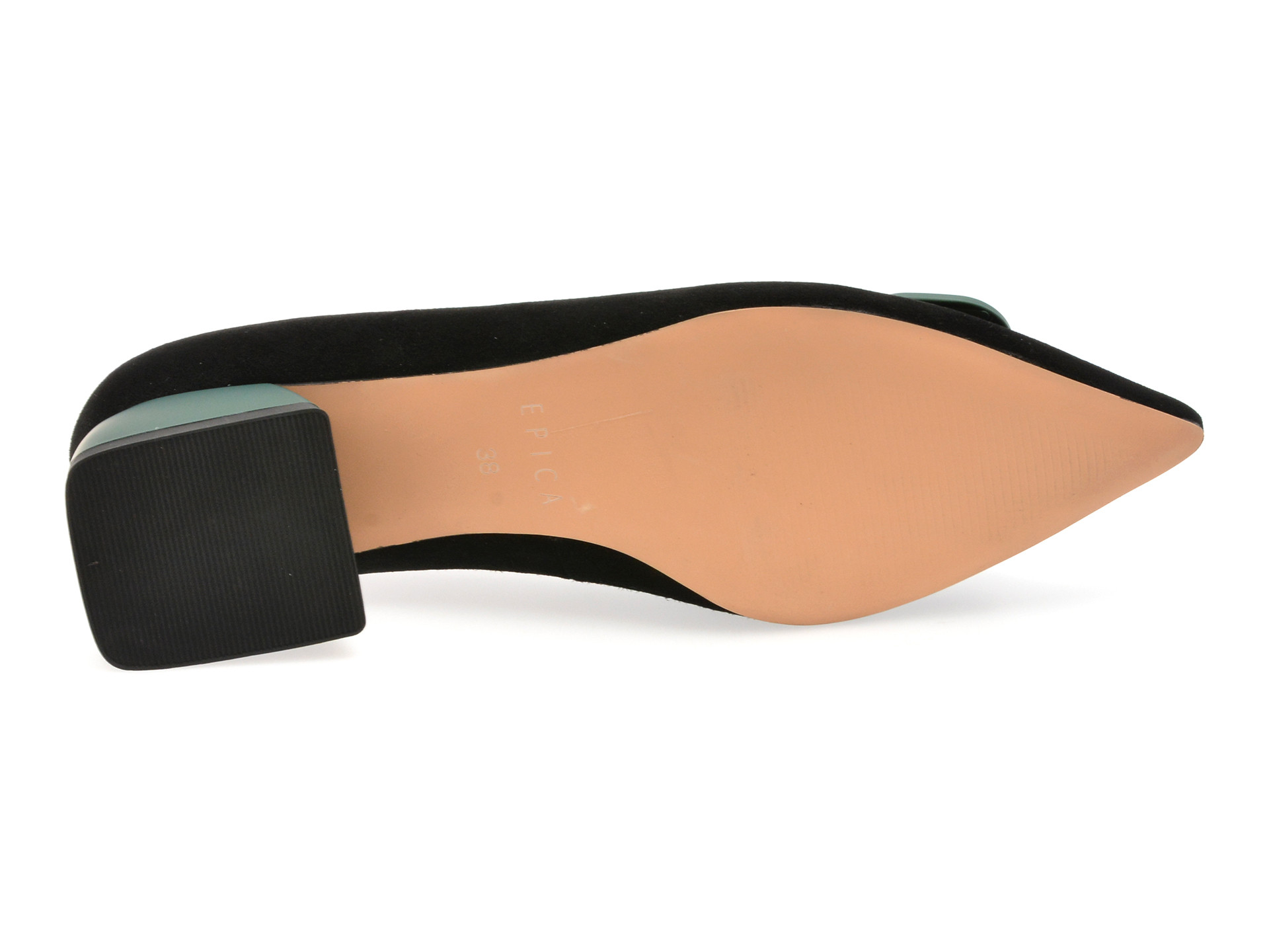 Pantofi EPICA negri, 31190, din piele intoarsa